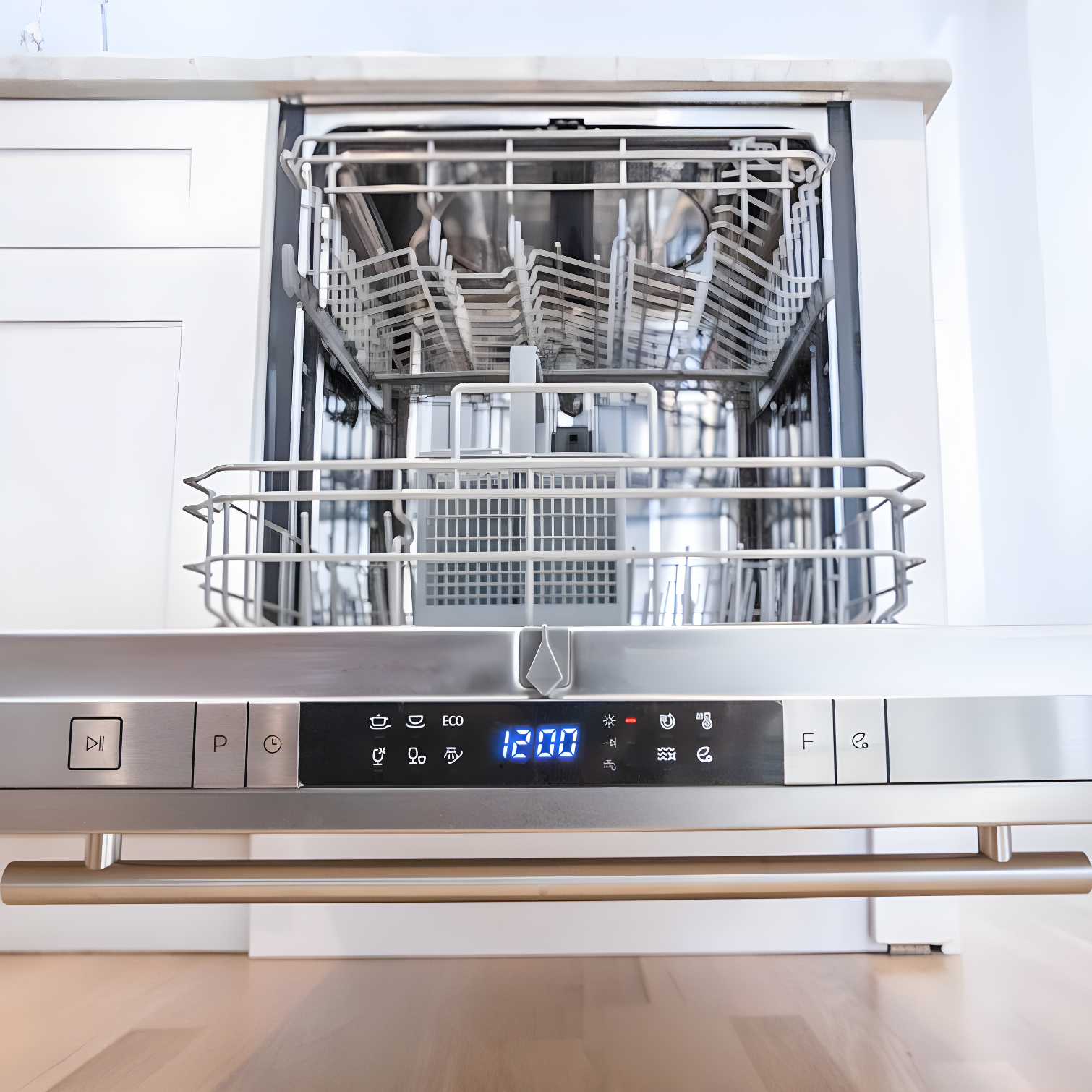 ZLINE ZLINE 24 in. Top Control Satin Steel Panel Dishwasher with Stainless Steel Tub & Modern Handle DW-SN-24