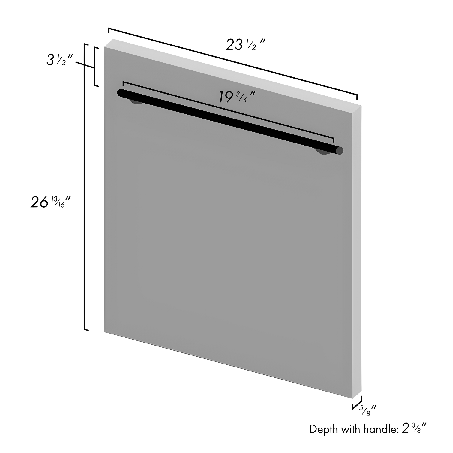 ZLINE ZLINE 24 in. Top Control Satin Steel Panel Dishwasher with Stainless Steel Tub & Modern Handle DW-SN-24