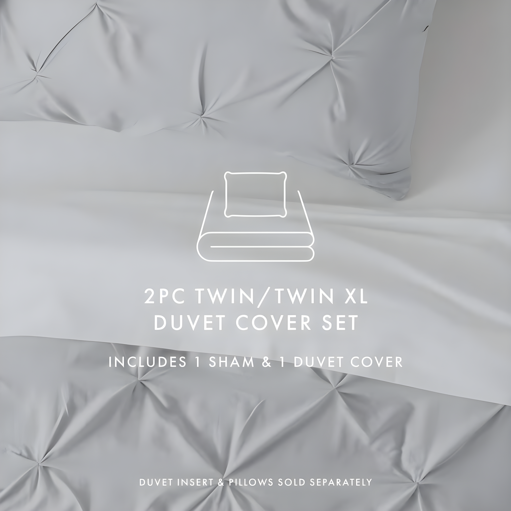 Becky Cameron Pinch Pleat Textured Duvet Cover Set