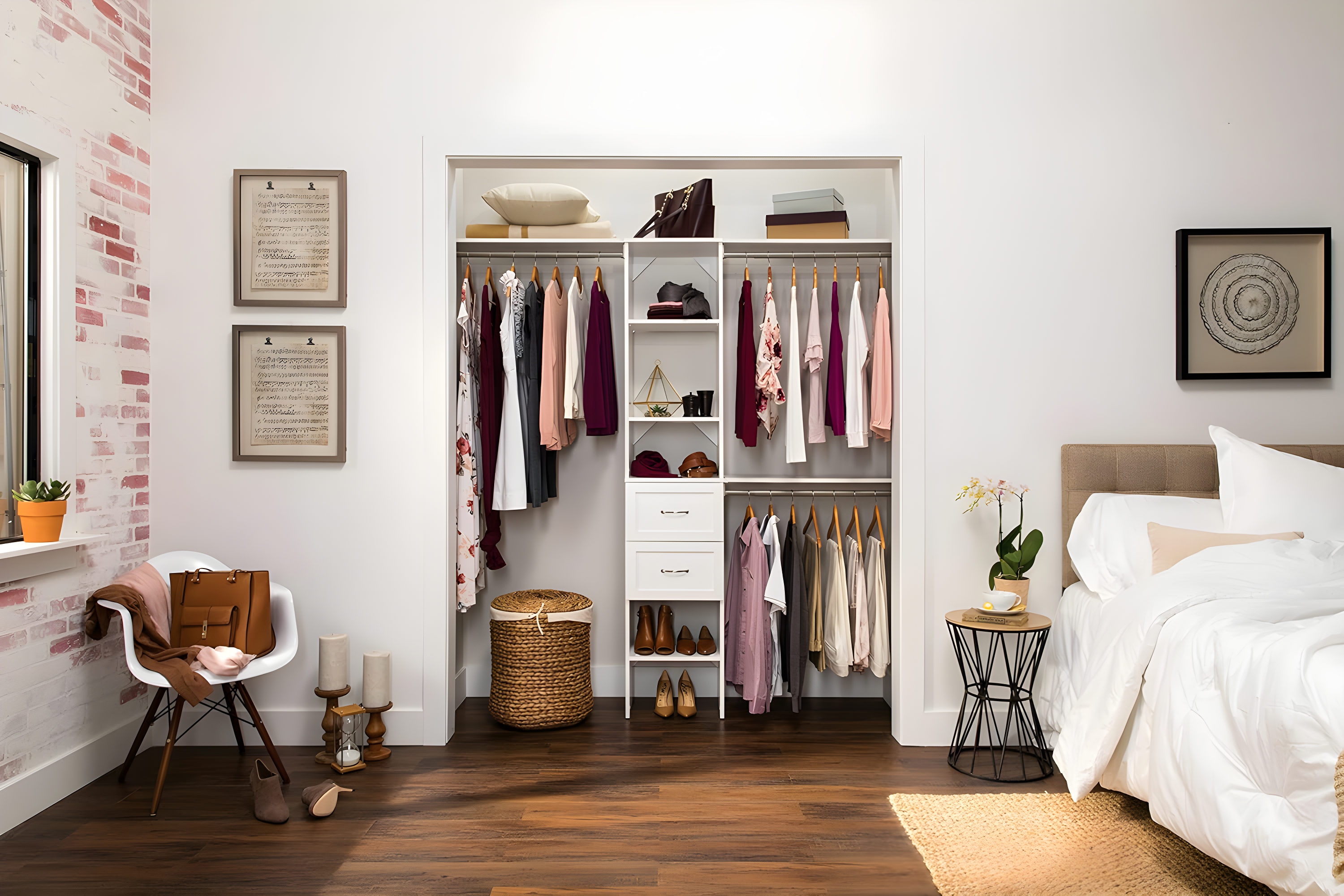 SuiteSymphony 77" to 113" Closet System Starter Kit