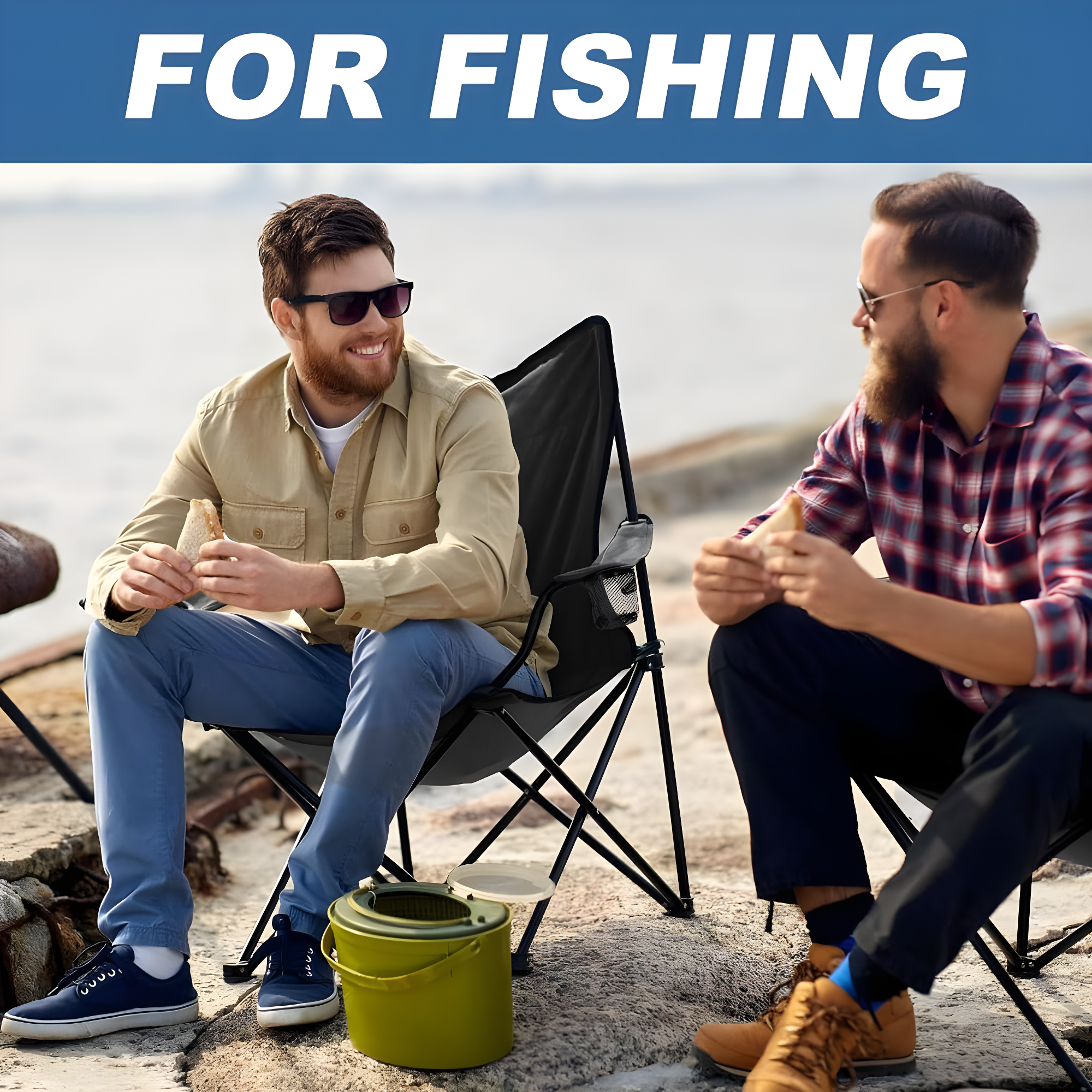 2 Pack Lightweight Camping Chairs for Adults & Teens, 250LBS Capacity Foldable Portable Chairs with Carry Bag, Compact Design for Camping, Beach, Picnics, and Outdoor Events