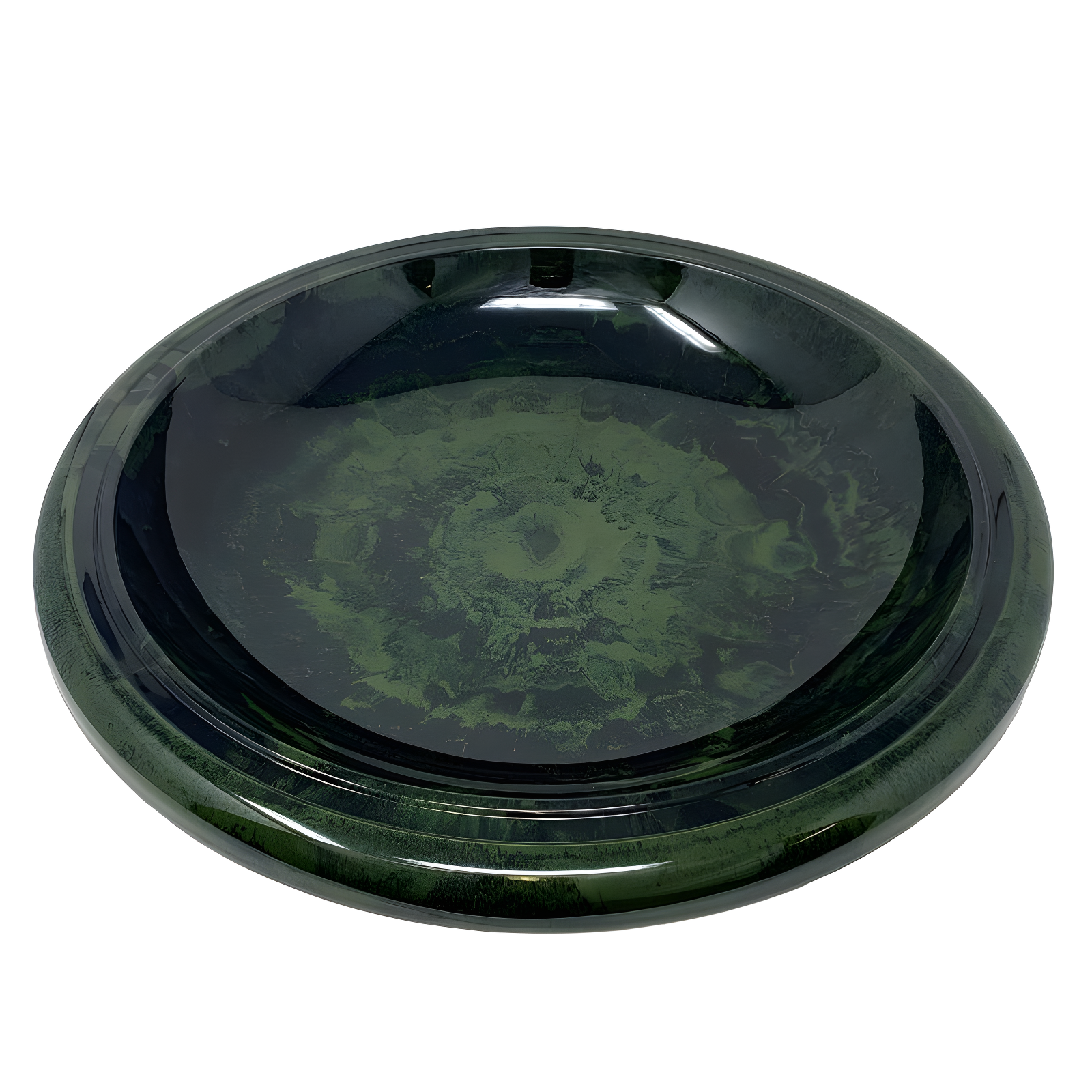 Tierra Garden Birds 19" D Hunter Green Fiber Clay Birdbath Bowl