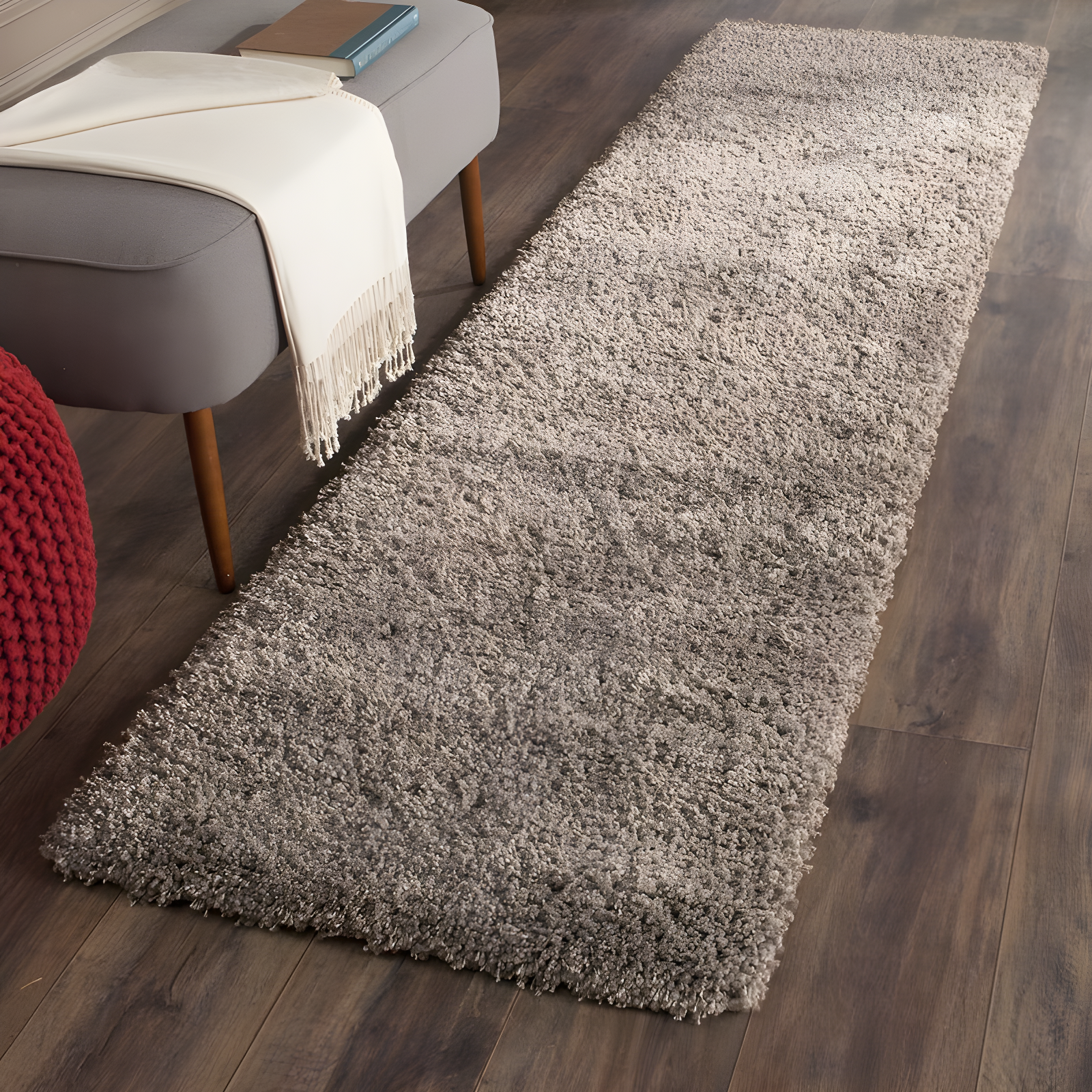 Shag Performance Solid Color Rug