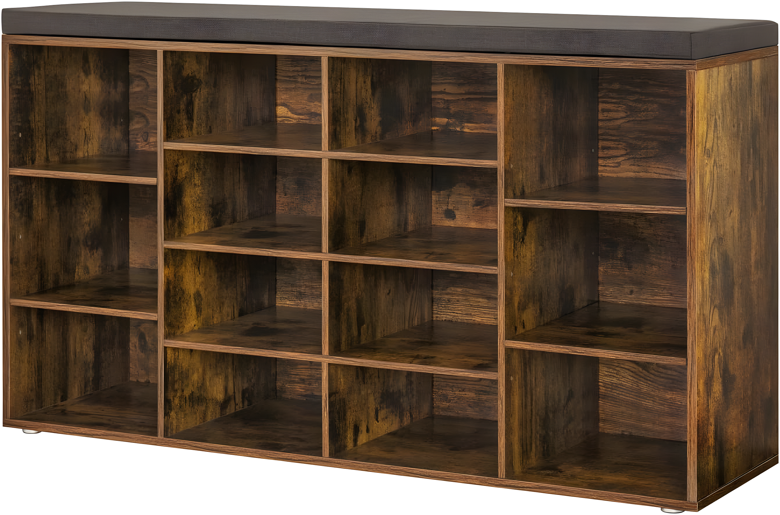 Shoe Organizer for Entryway, Storage Bench with Cushion