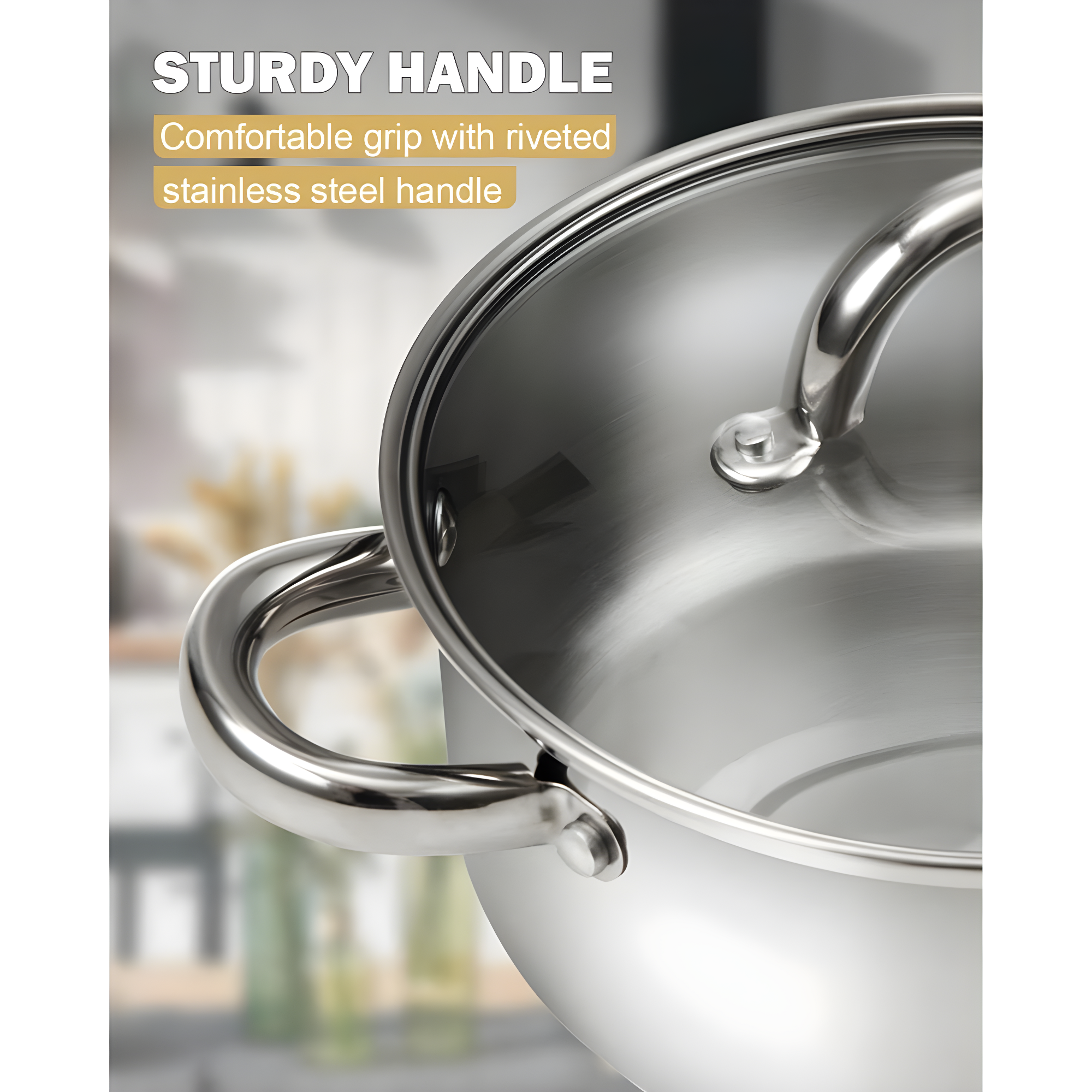Cook N Home Cook N Home Kitchen Cookware Sets, 12-Piece Basic Stainless Steel Pots and Pans, Silver