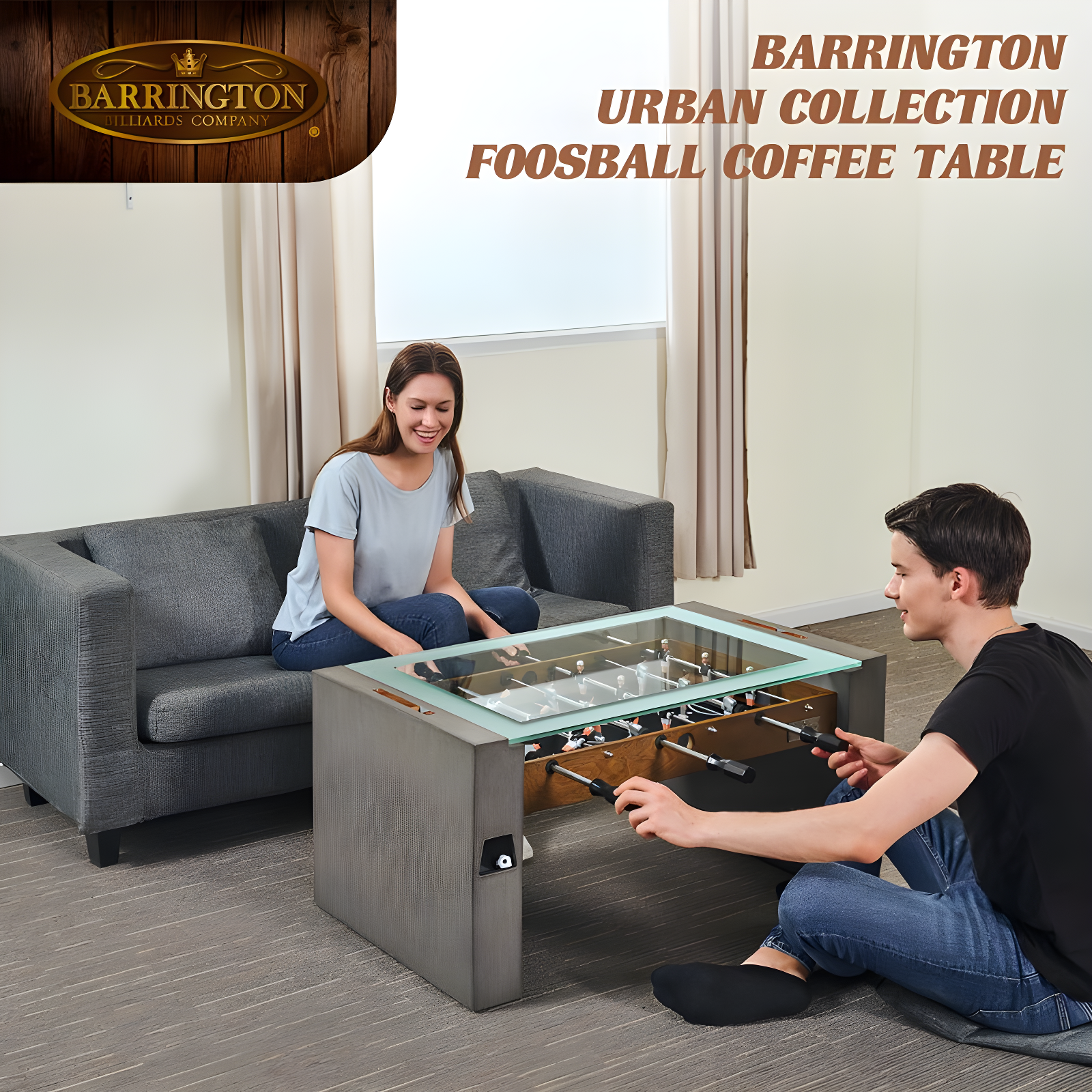 Barrington Billiards Company 40"Solid Wood Foosball Table