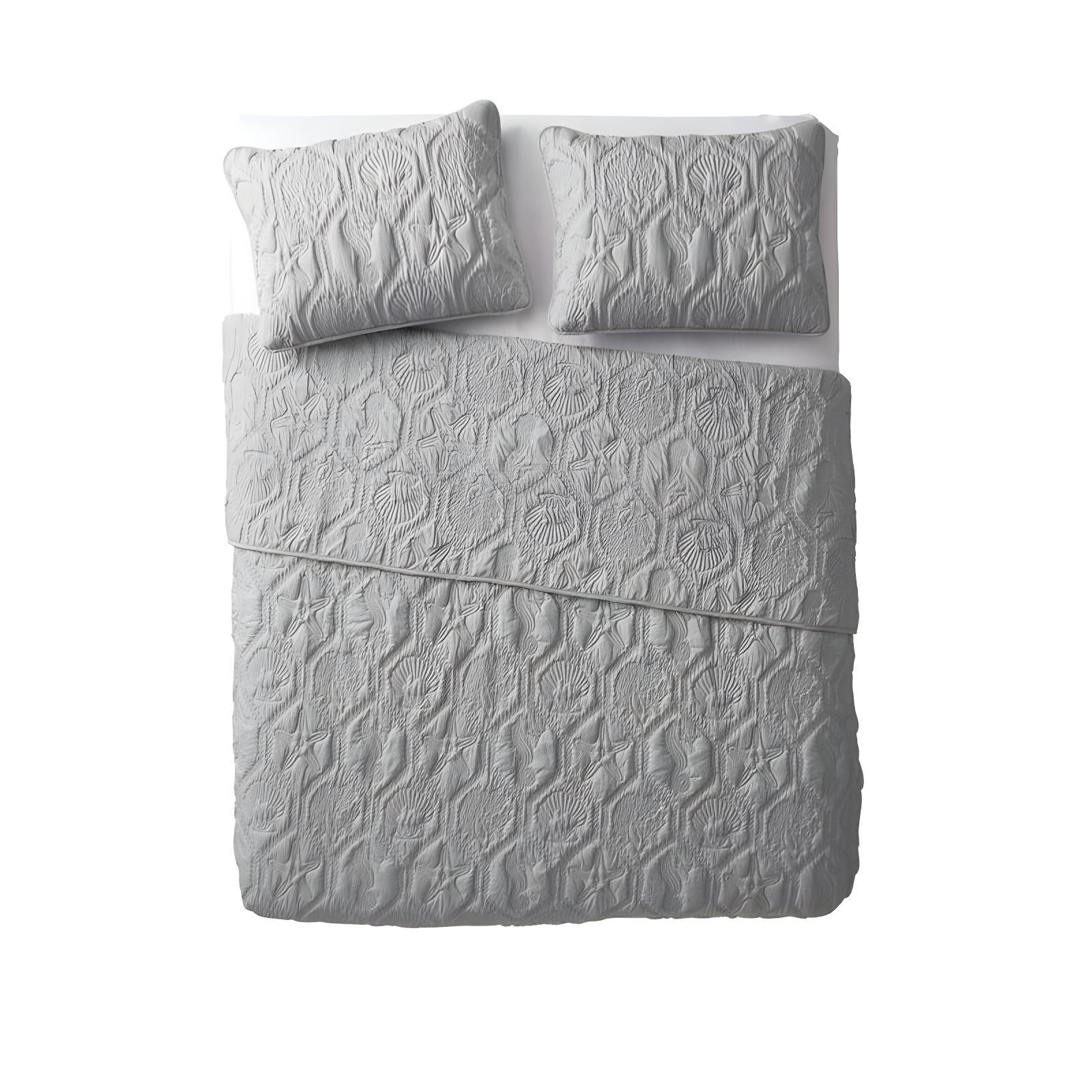 VCNY Shore 3-Piece Embossed Quilt Set