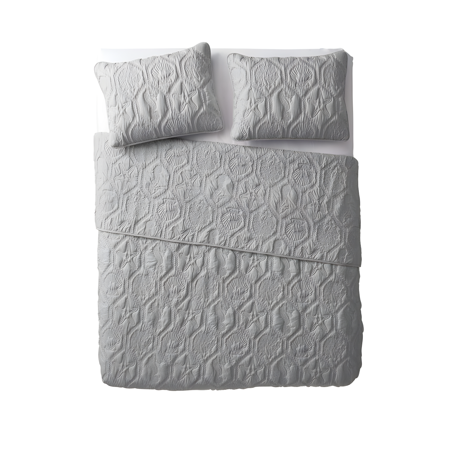 VCNY Shore 3-Piece Embossed Quilt Set