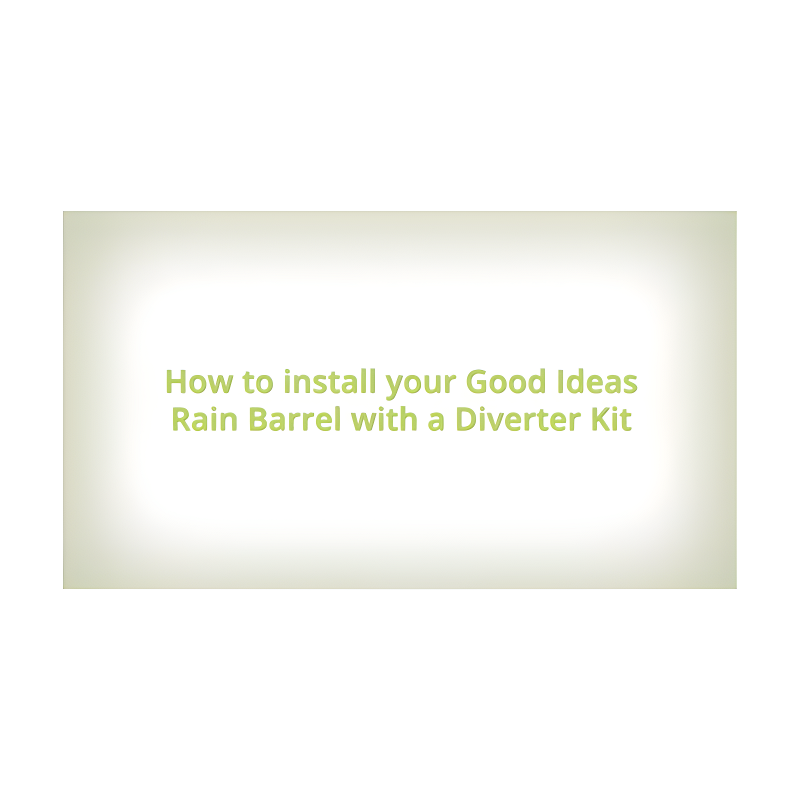 Good Ideas Good Ideas 50 Gallons Plastic Drainable Dual Overflow Planter Rain Barrel