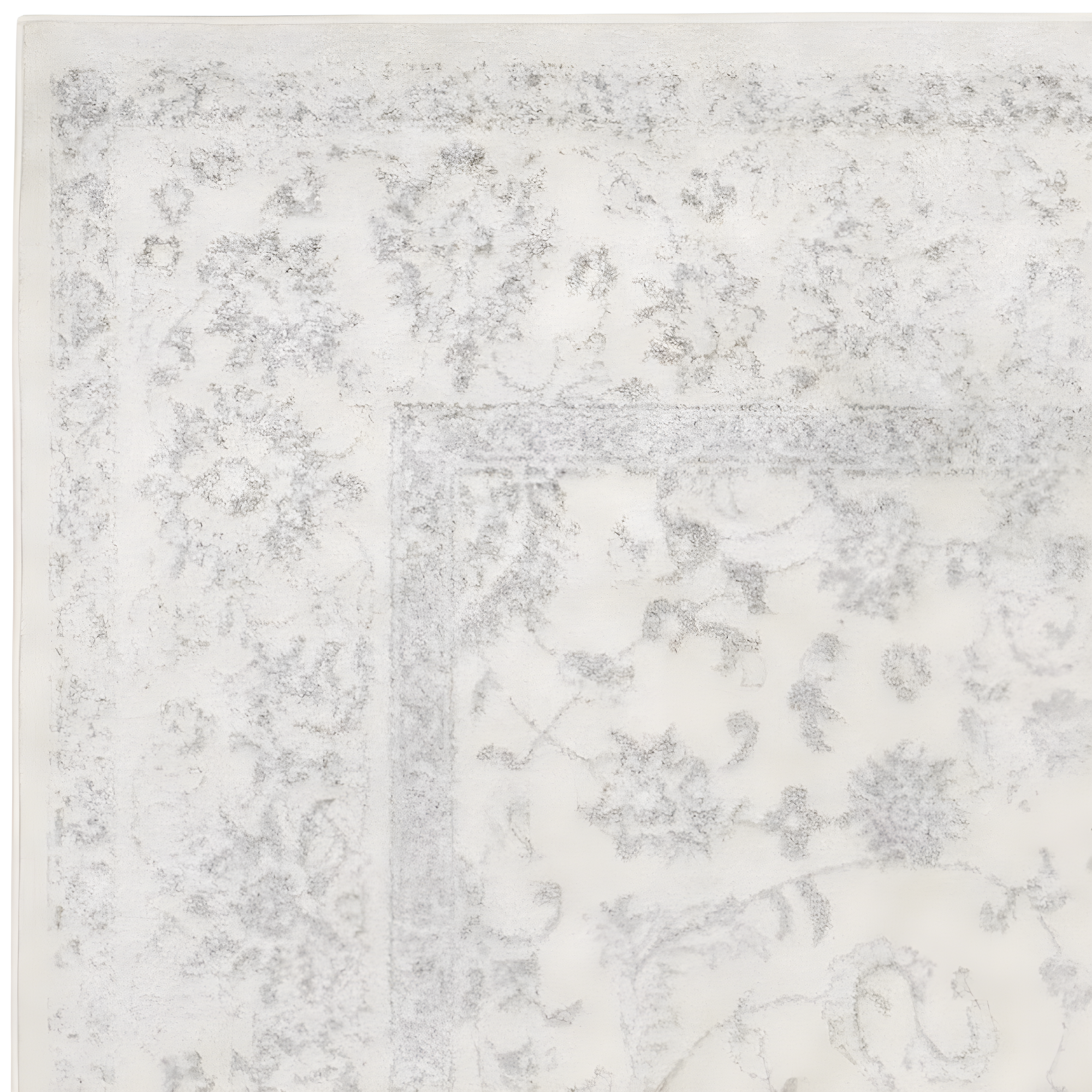 Adirondack ADR109 Machine Made Indoor Area Rug - Ivory/Silver - 8'x8' - Safavieh
