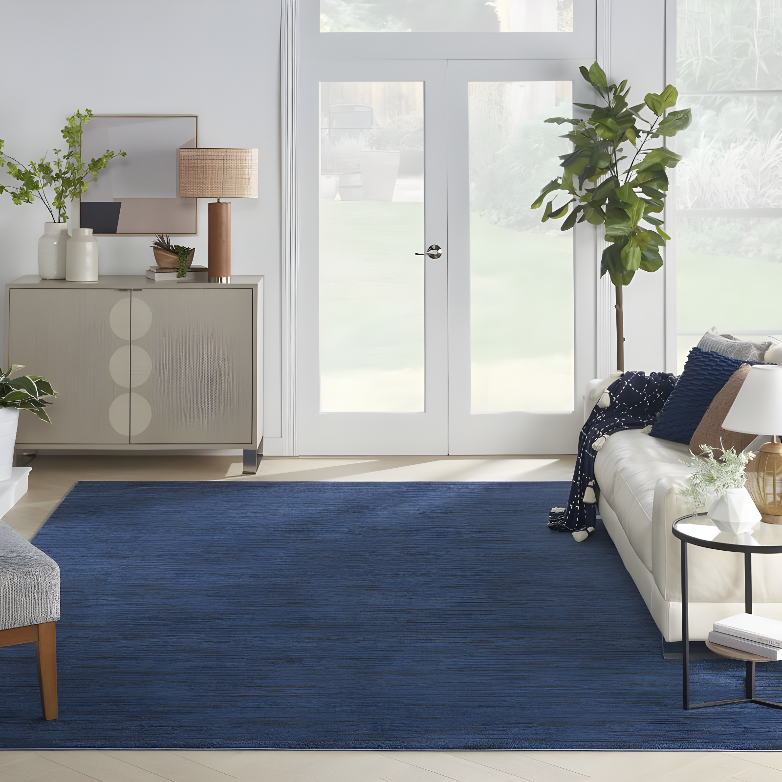 Nourison Nourison Essentials NRE01 Indoor/outdoor Area Rug - Midnight Blue 10' x 14'
