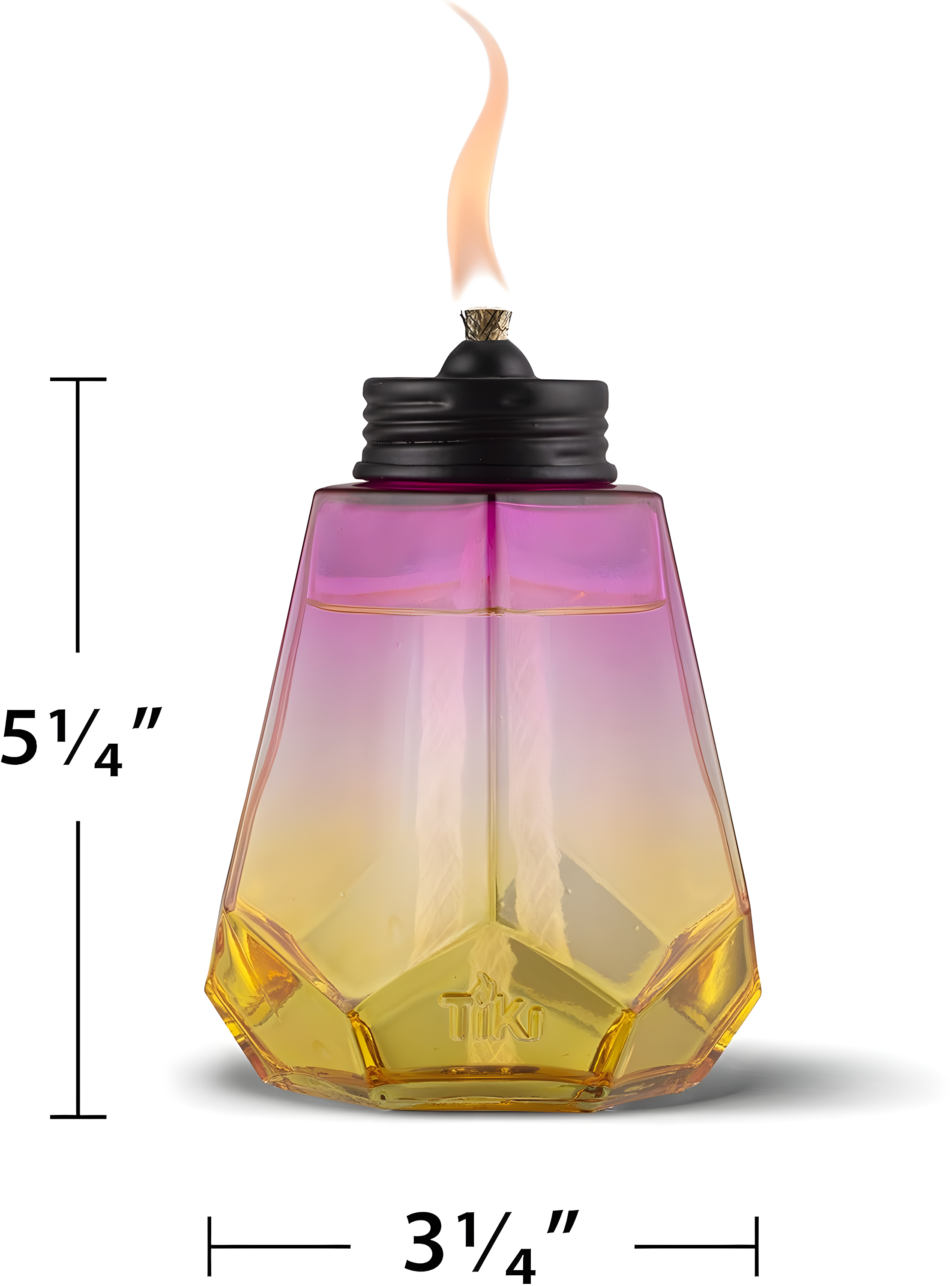TIKI Brand TIKI® Brand 5.25 Inch Table Torch Ombre Royal (Set of 3)