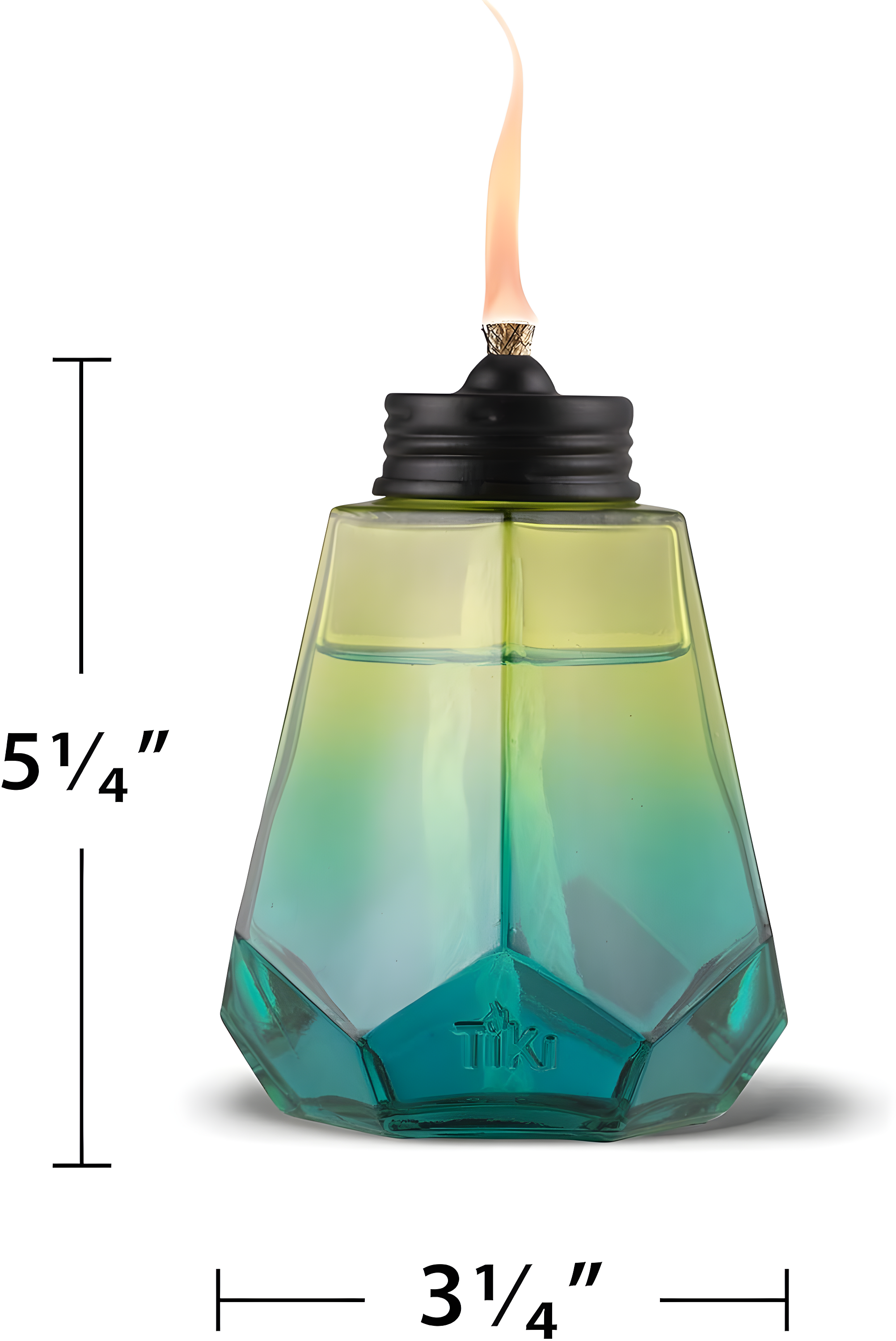 TIKI Brand TIKI® Brand 5.25 Inch Table Torch Ombre Royal (Set of 3)