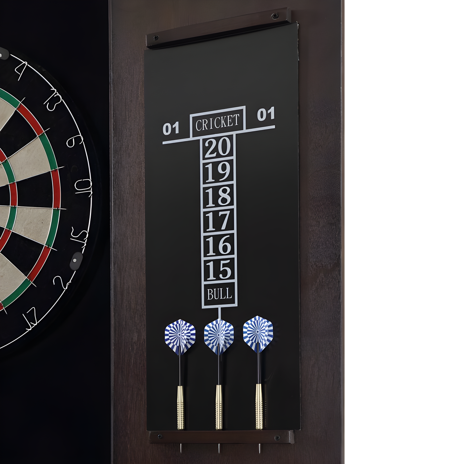 Picket House Furnishings Tyson Dartboard Cabinet