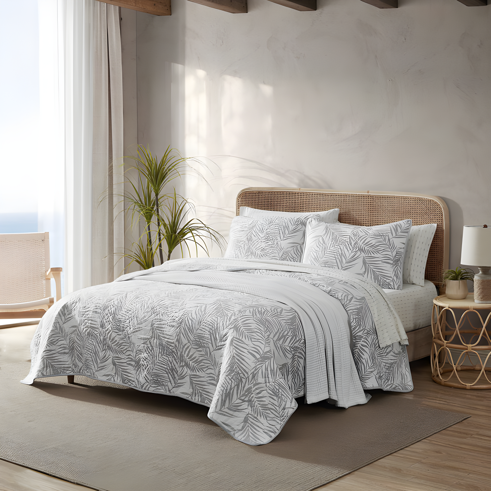Tommy Bahama Home Tommy Bahama Palmday Cotton Reversible Quilt Set