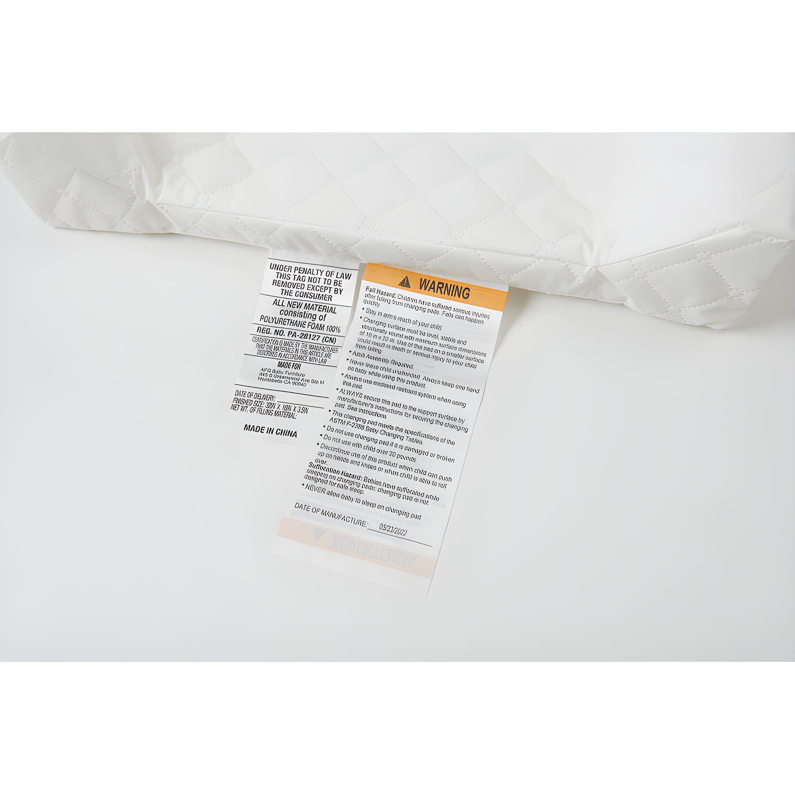 AFG Baby Furniture AFG Contoured Changing Pad with Fabric Cover