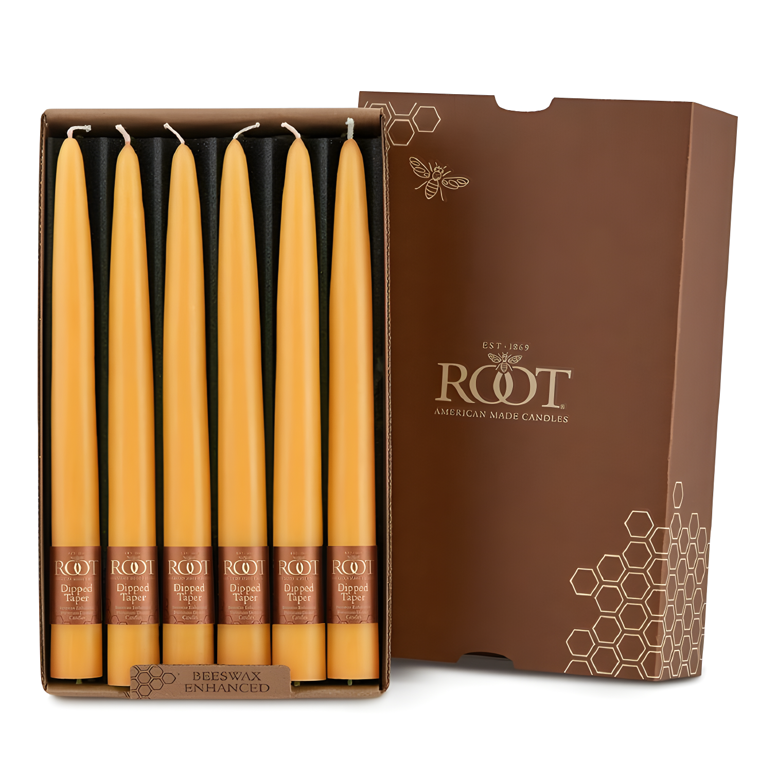 12 Piece Unscented Taper Candle Set