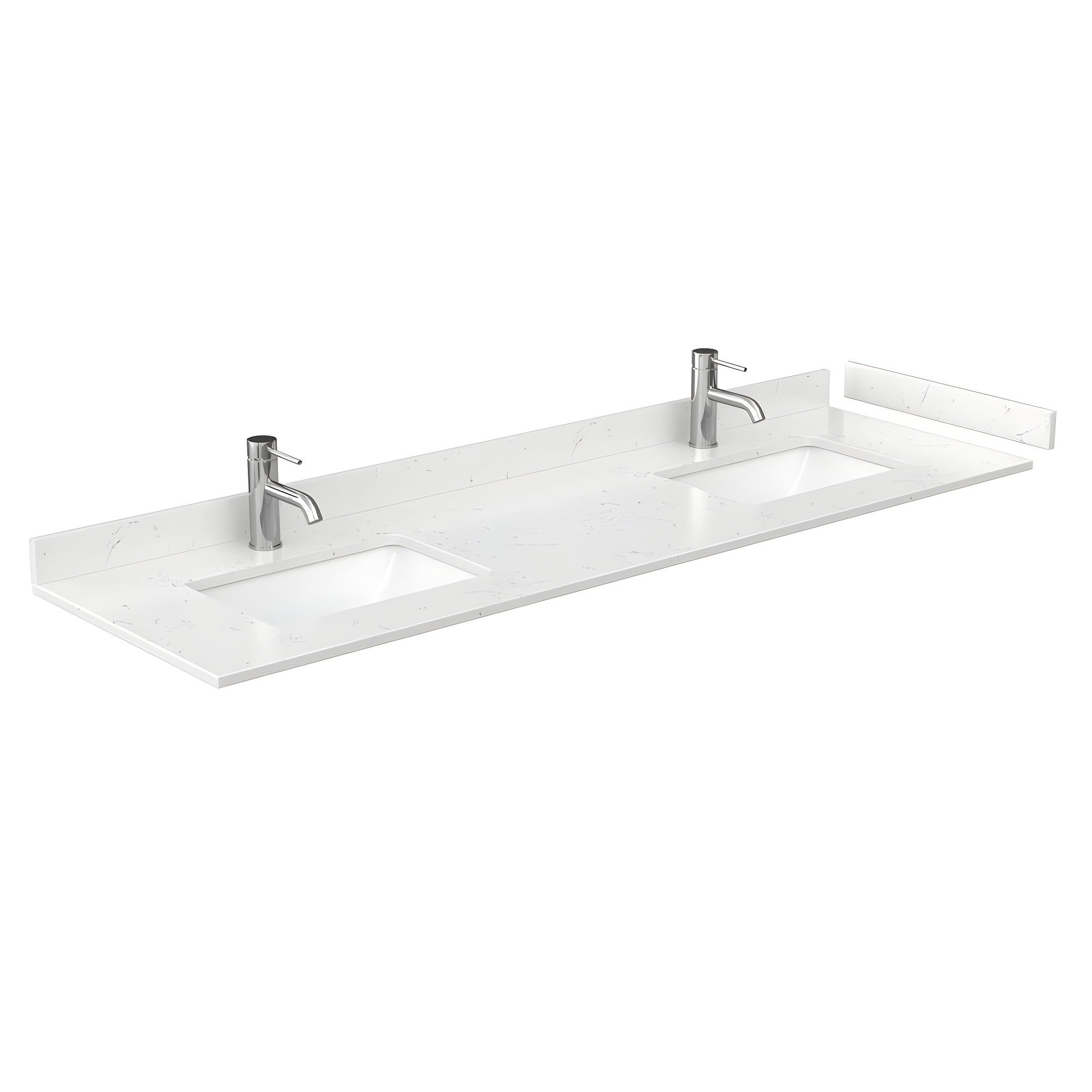 Wyndham Collection Deborah 72'' Double Bathroom Vanity with Marble Top