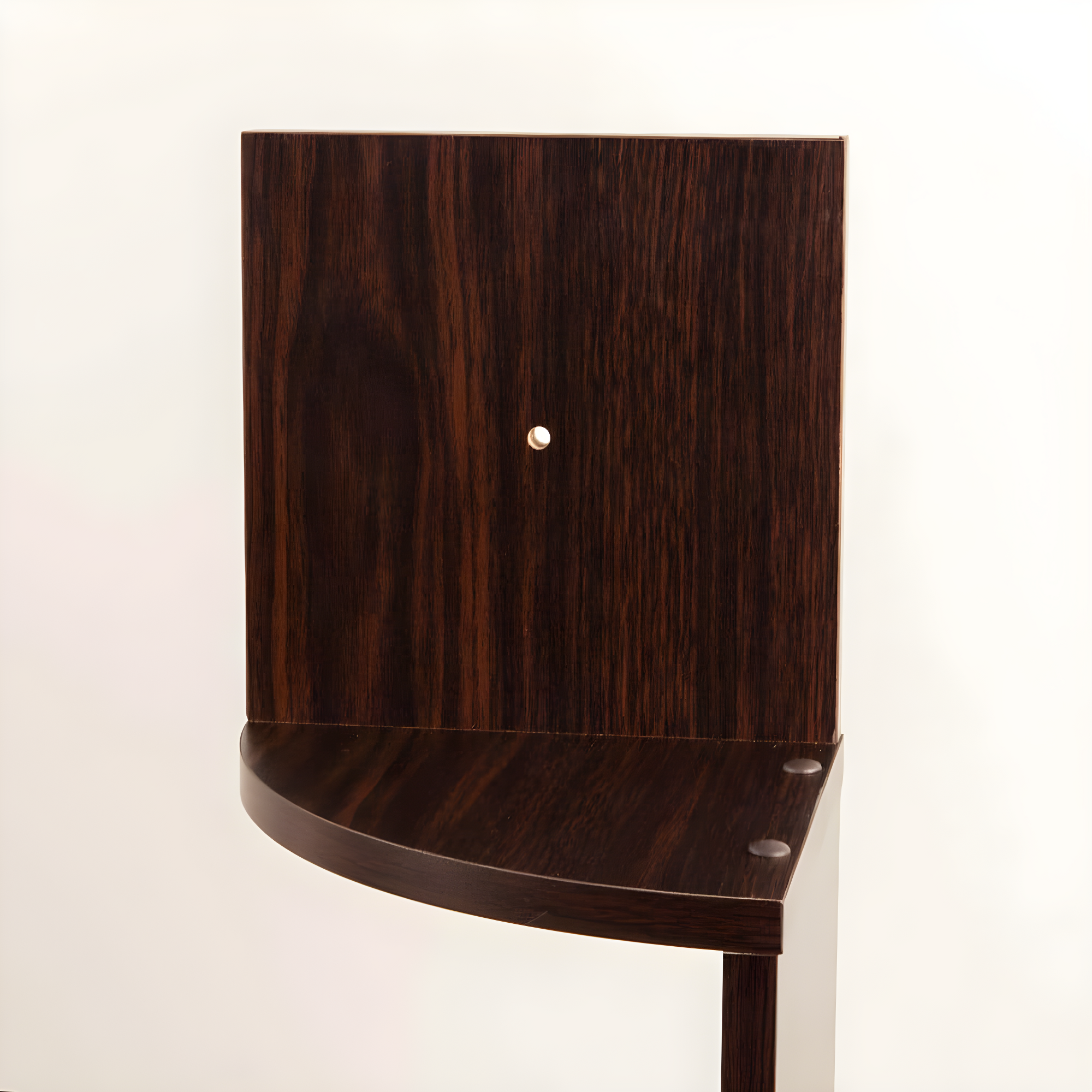 48.5" x 7.7" Zigzag Corner Shelf Walnut - Danya B.: Modern Laminated MDF, 5-Tier Floating Design