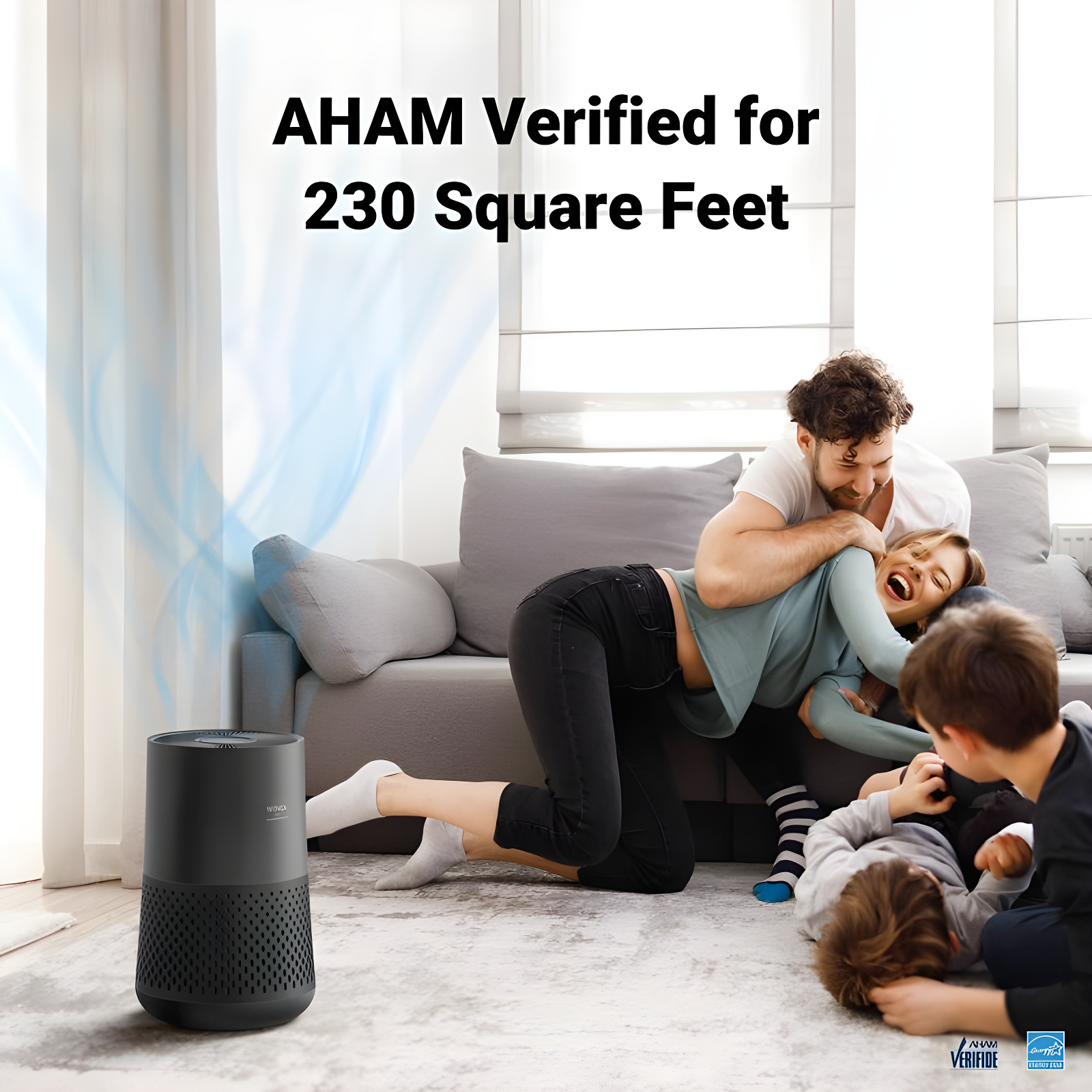 Winix Winix A230 360 Degree All-in-One 4-Stage True HEPA Air Purifier with PlasmaWave Technology