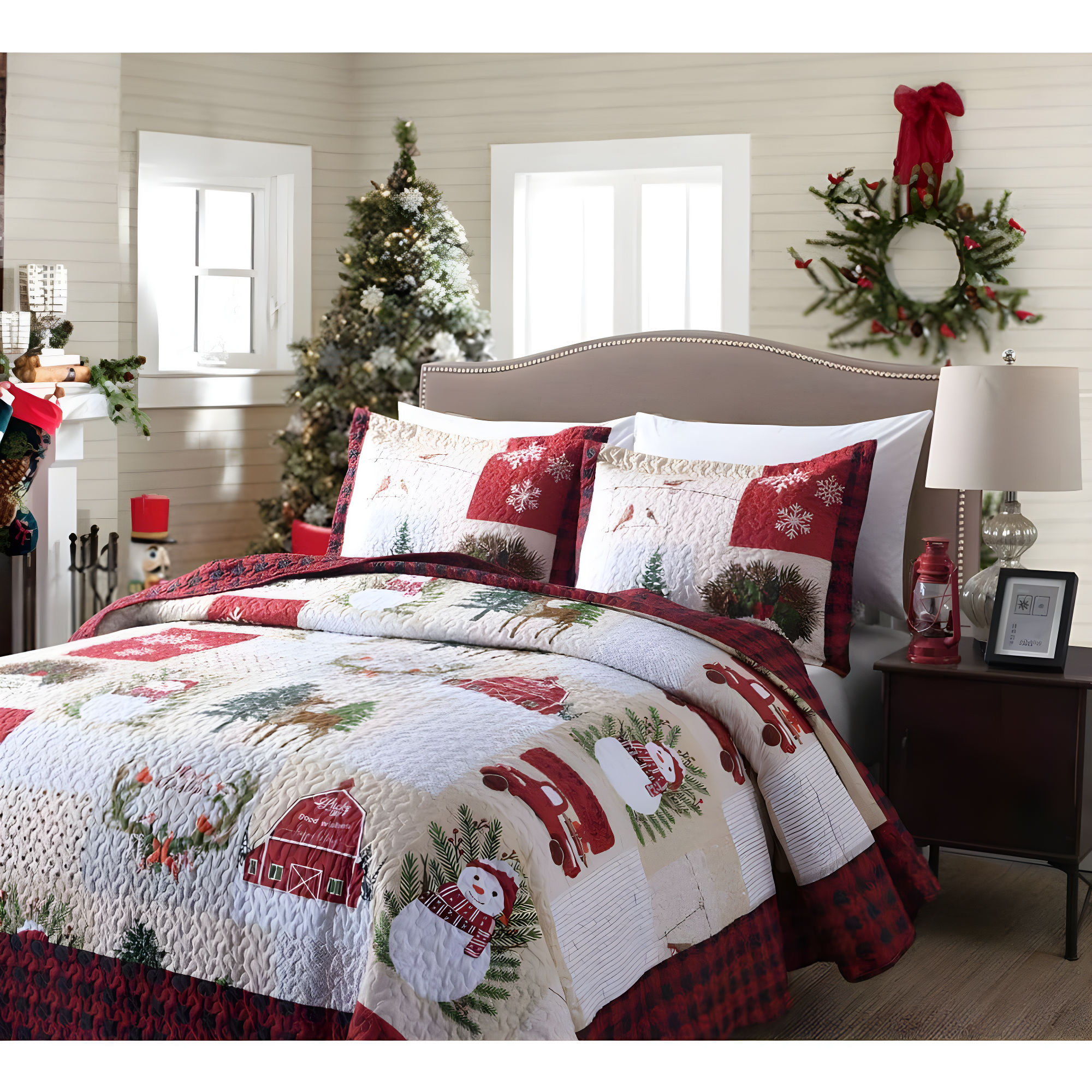 Plaid Quilt Set