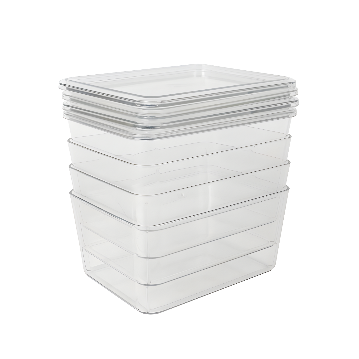 Martha Stewart Martha Stewart Brody Premium Plastic Storage Bins With Lids (Set of 4)