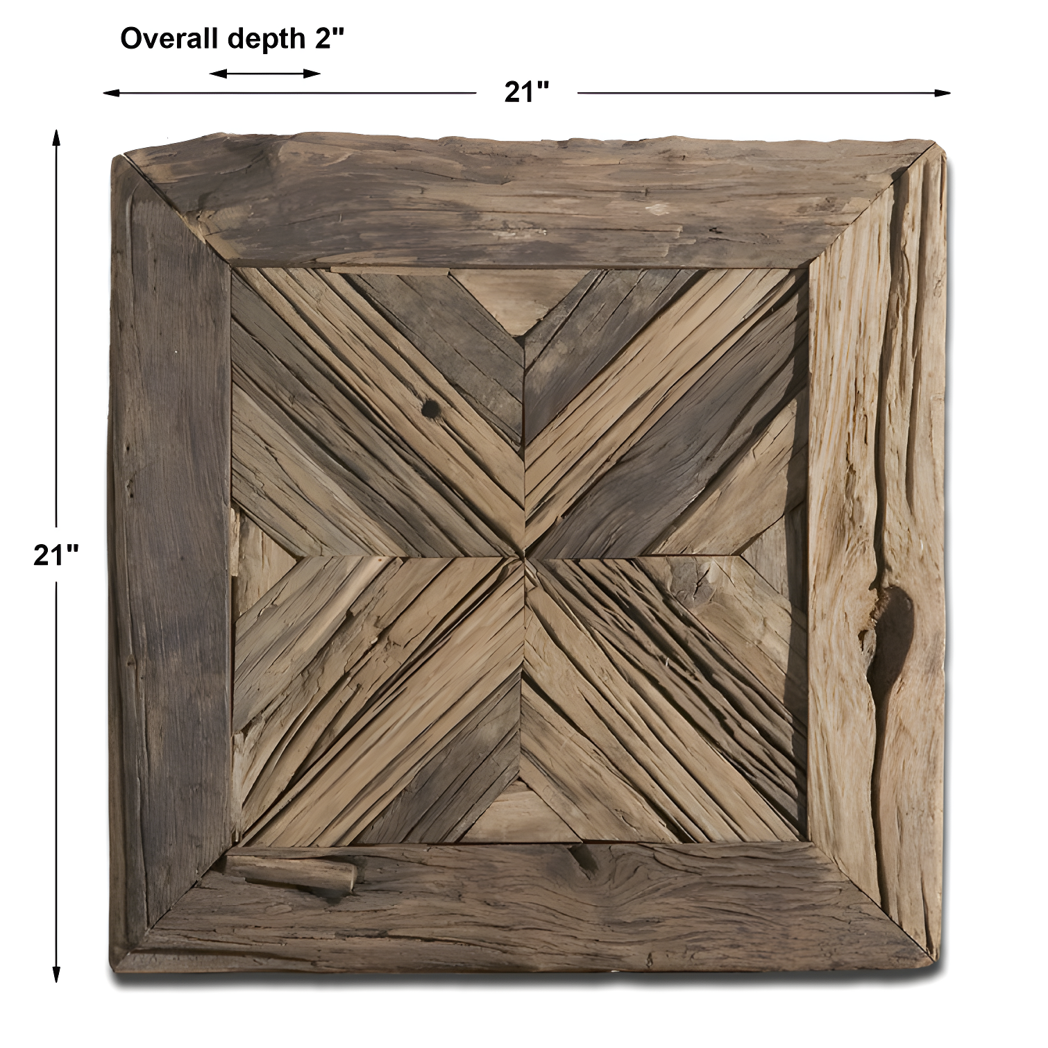 Uttermost Rennick Rustic Pine Wood 21" Wide Wall Art