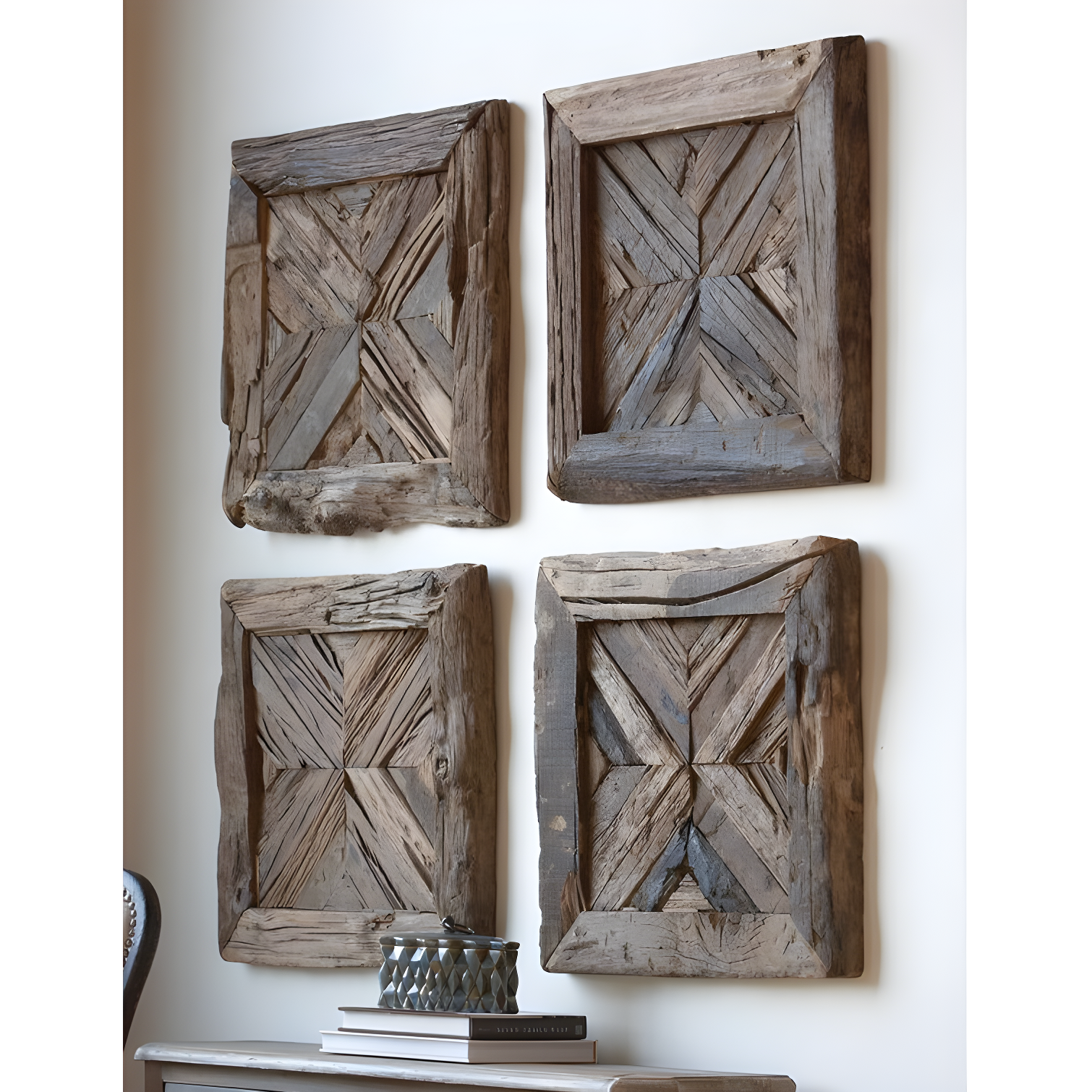Uttermost Rennick Rustic Pine Wood 21" Wide Wall Art