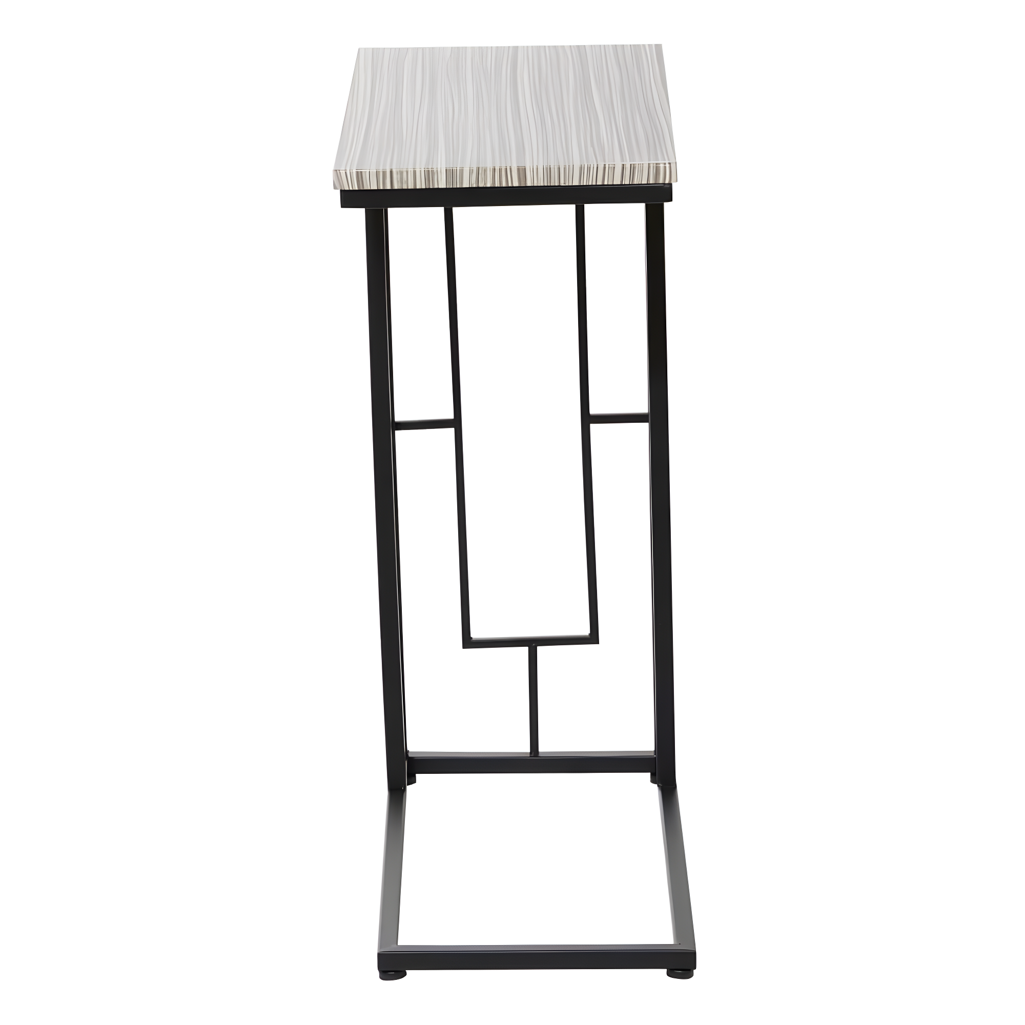 Contemporary Metal and Wood Accent Table Gray - Olivia & May