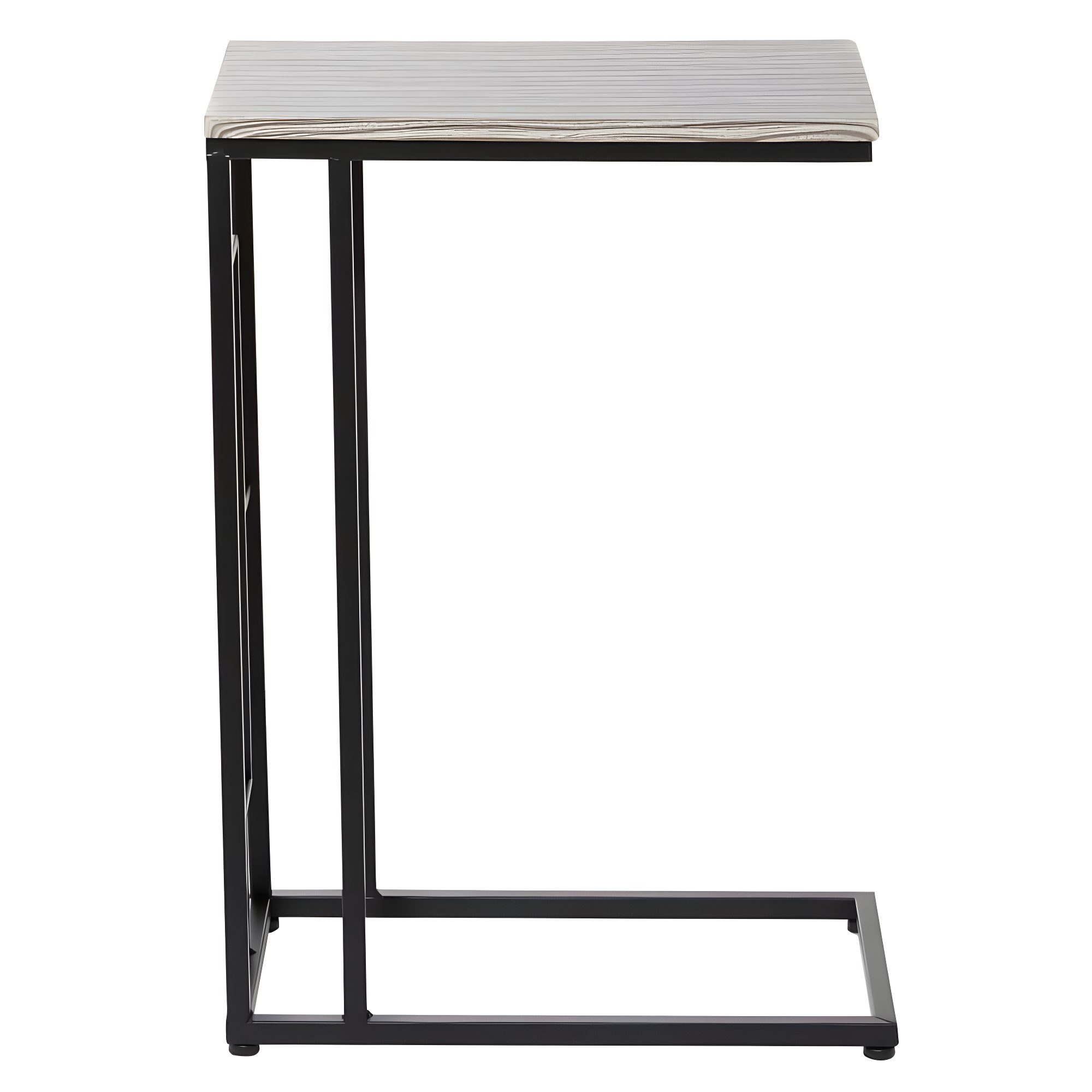 Contemporary Metal and Wood Accent Table Gray - Olivia & May