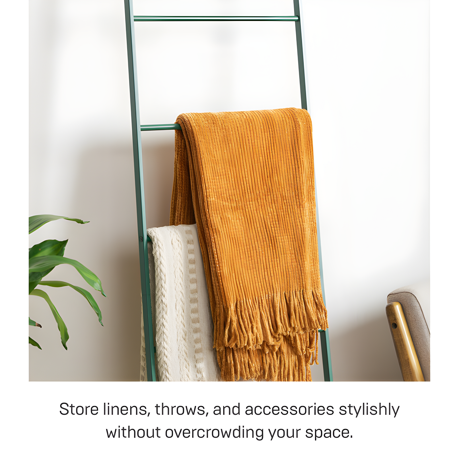 Yamazaki Home Leaning Ladder Rack, Steel