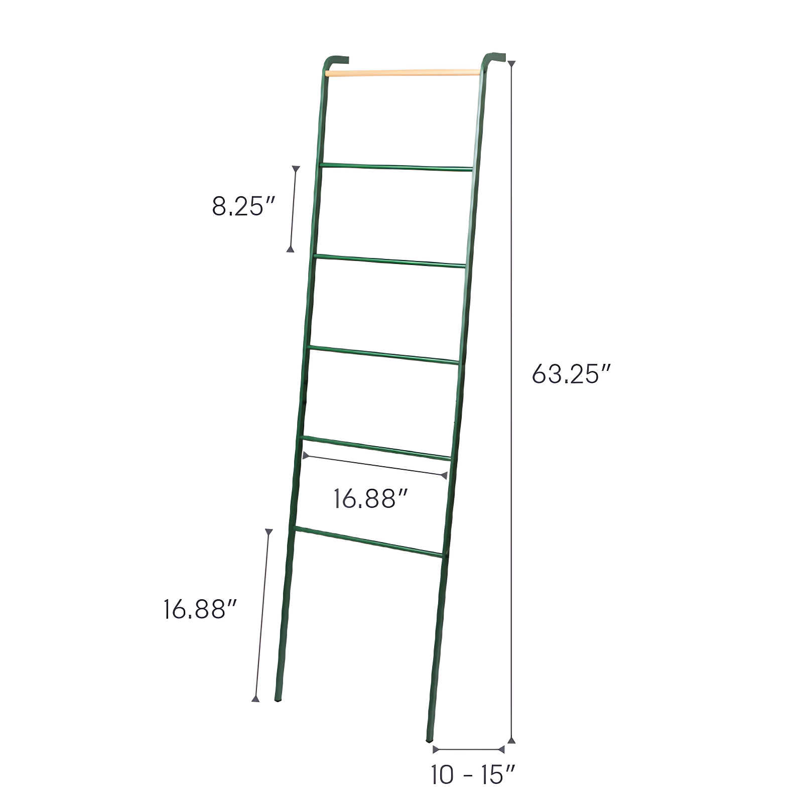 Yamazaki Home Leaning Ladder Rack, Steel