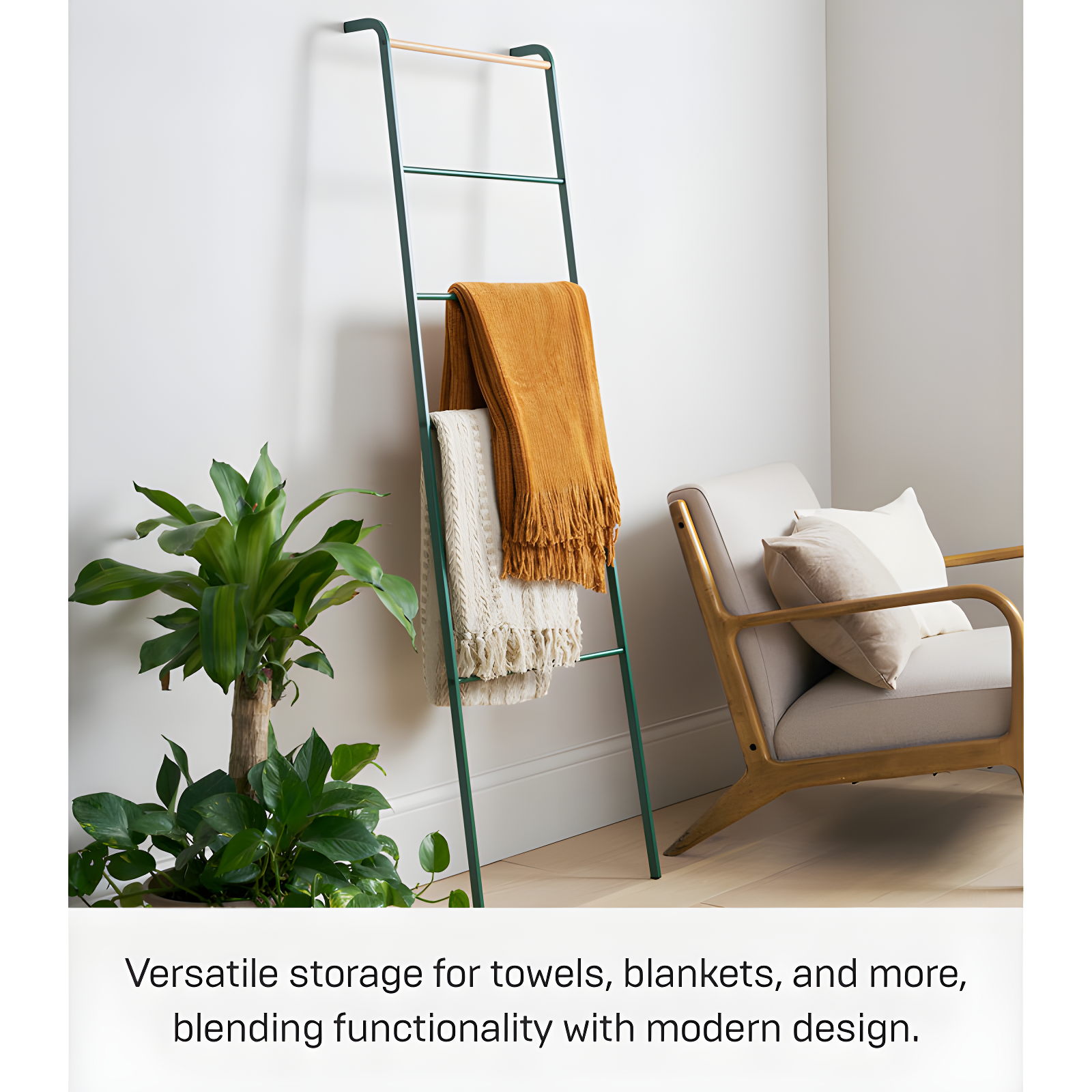 Yamazaki Home Leaning Ladder Rack, Steel