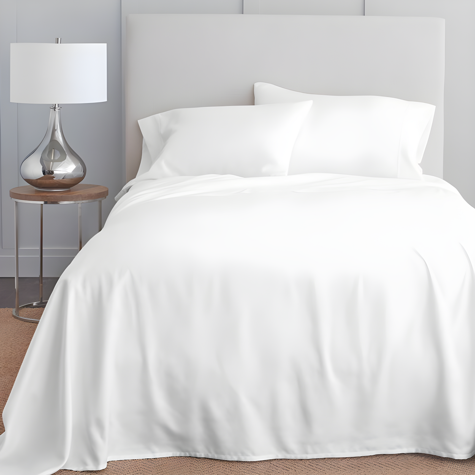 100% Cotton 300TC Ultra-Soft & Silky Wrinkle-Resistant Sheet Set