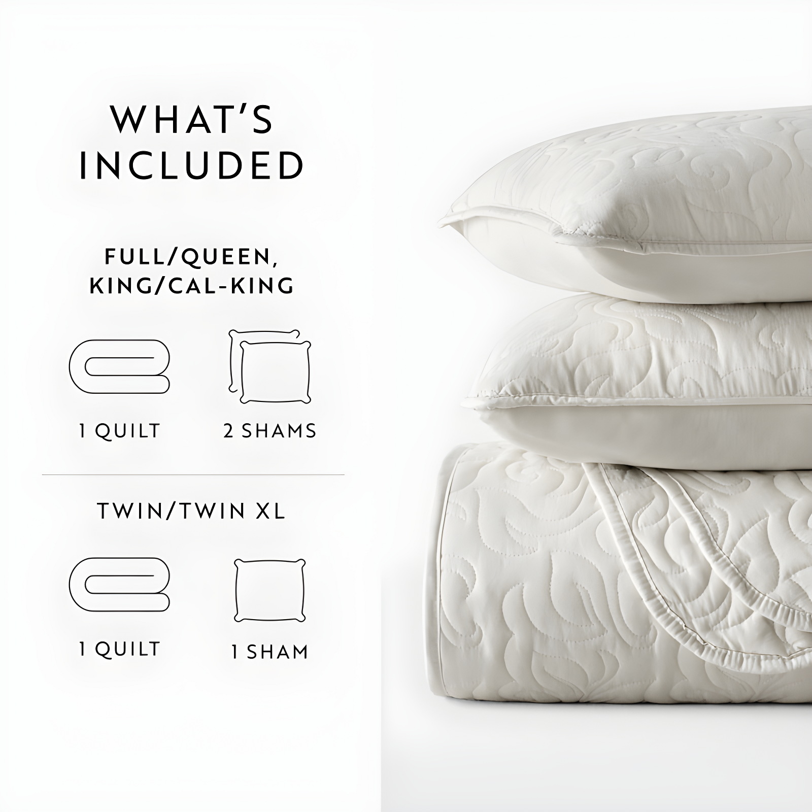 Becky Cameron Becky Cameron Elegant Floral Stitching Quilt Set