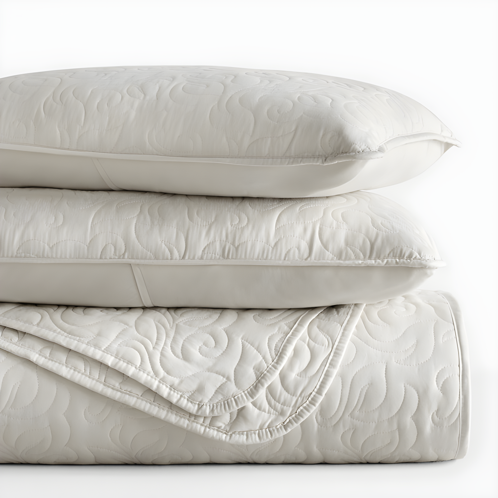 Becky Cameron Becky Cameron Elegant Floral Stitching Quilt Set