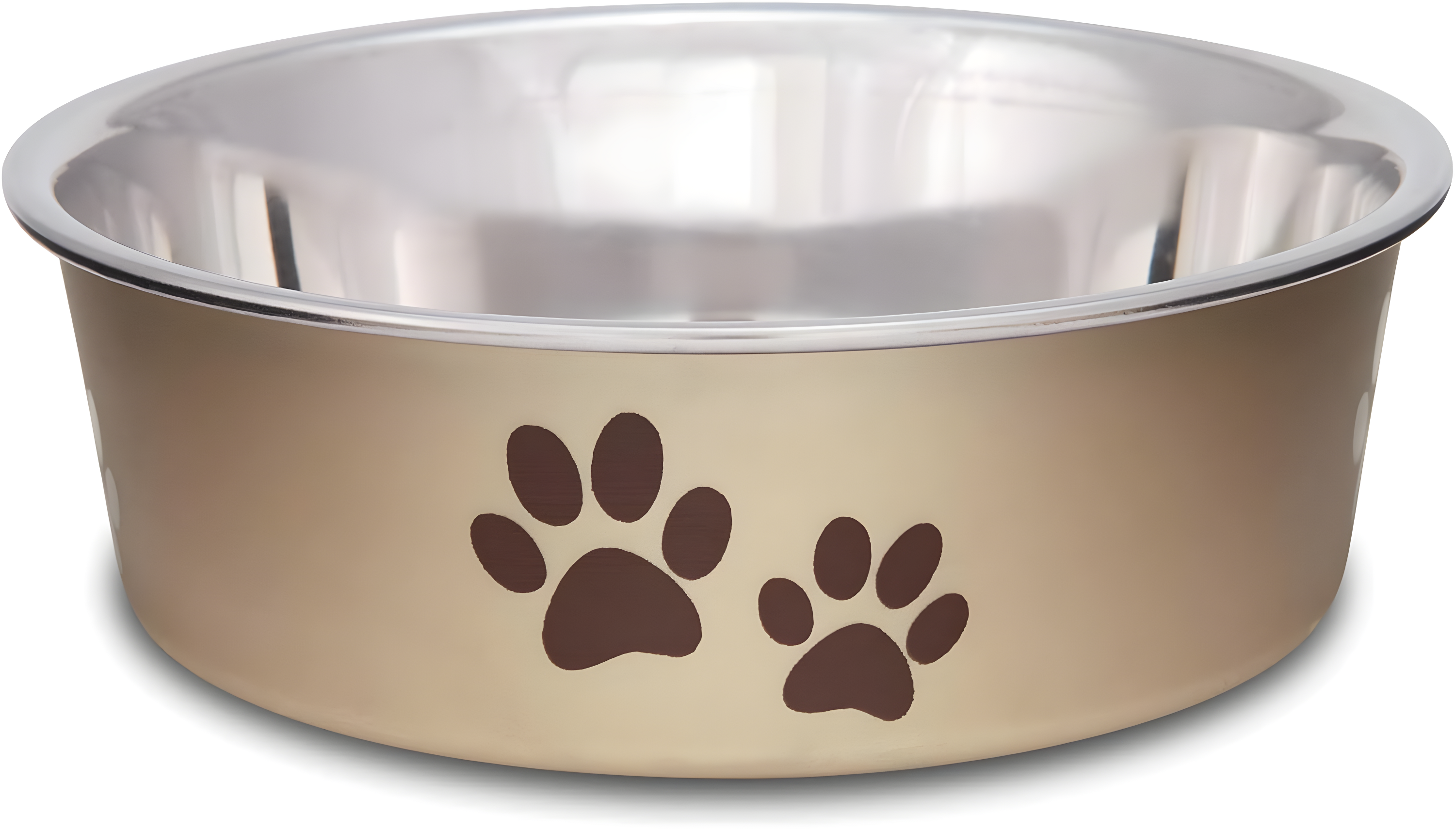 Loving Pets Bella Bowl Small Champagne, 1.0 CT