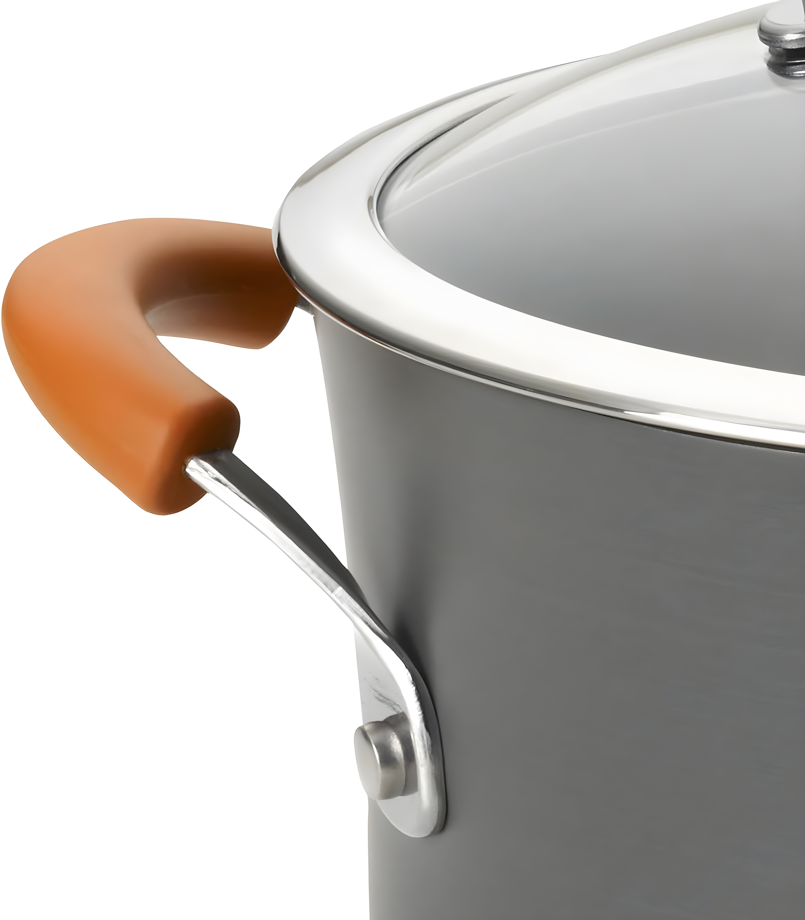Rachael Ray Rachael Ray Brights Hard Anodized Nonstick Cookware Pots and Pans Set, 10 Piece, Gray with Handles