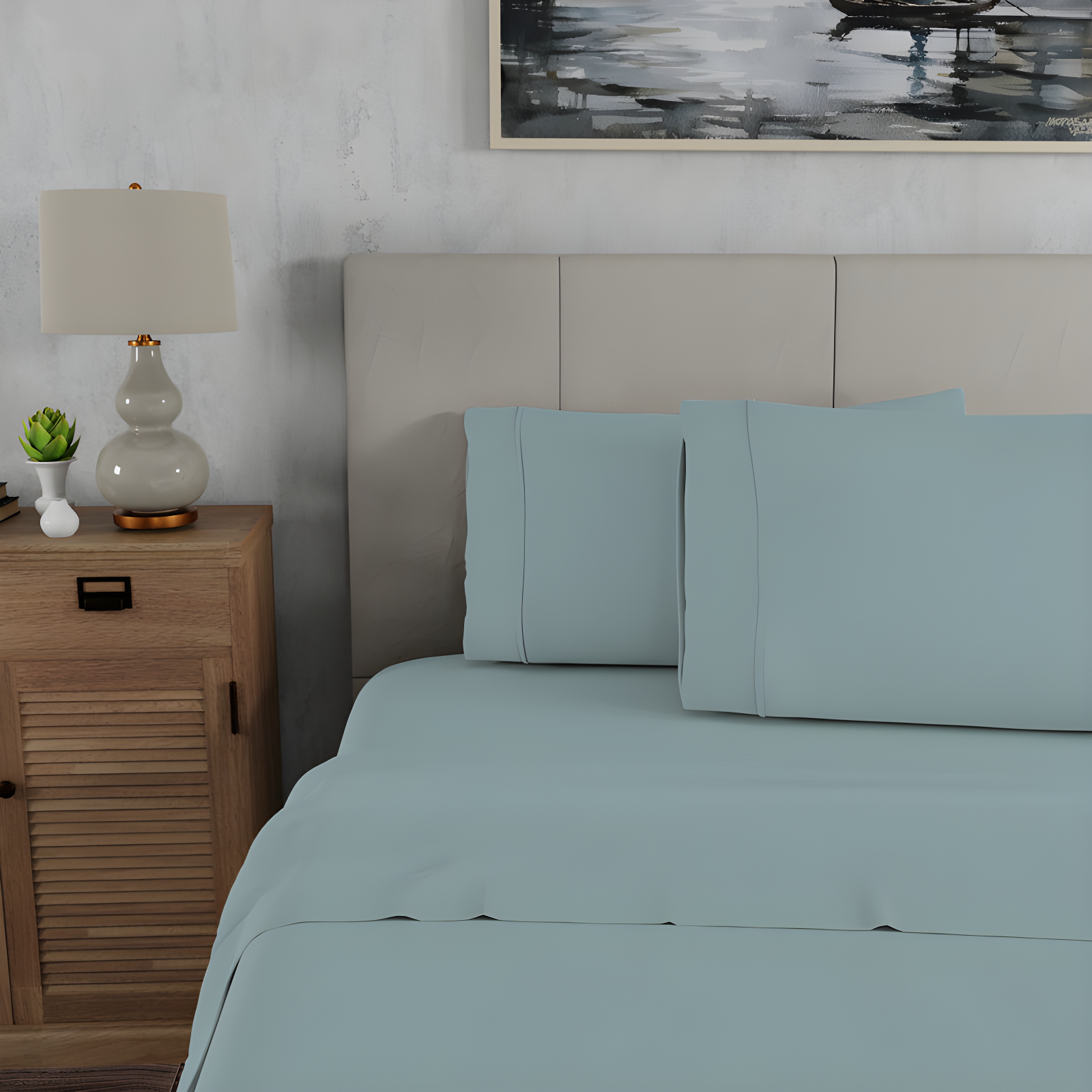 100% Cotton 300TC Ultra-Soft & Silky Wrinkle-Resistant Sheet Set