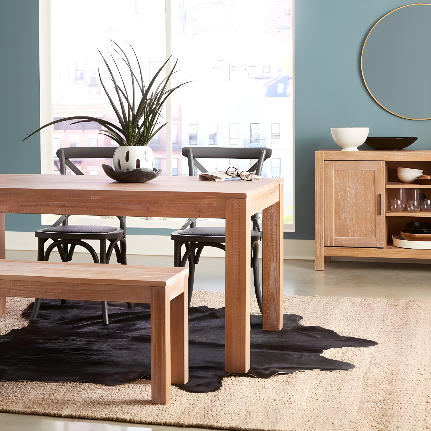 Montauk Solid Wood Bench