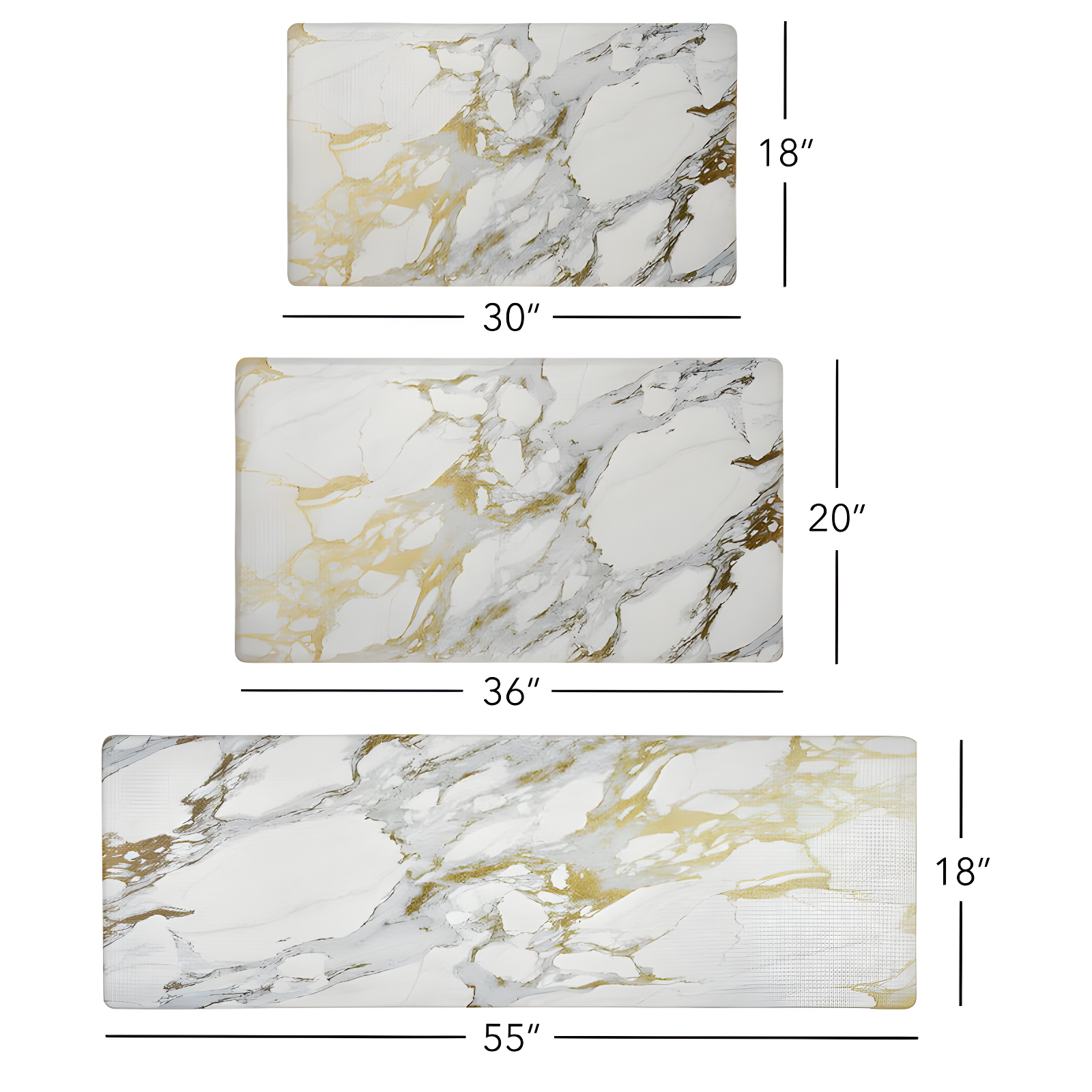 SoHome Cozy Living Modern Marble Anti-Fatigue Mat