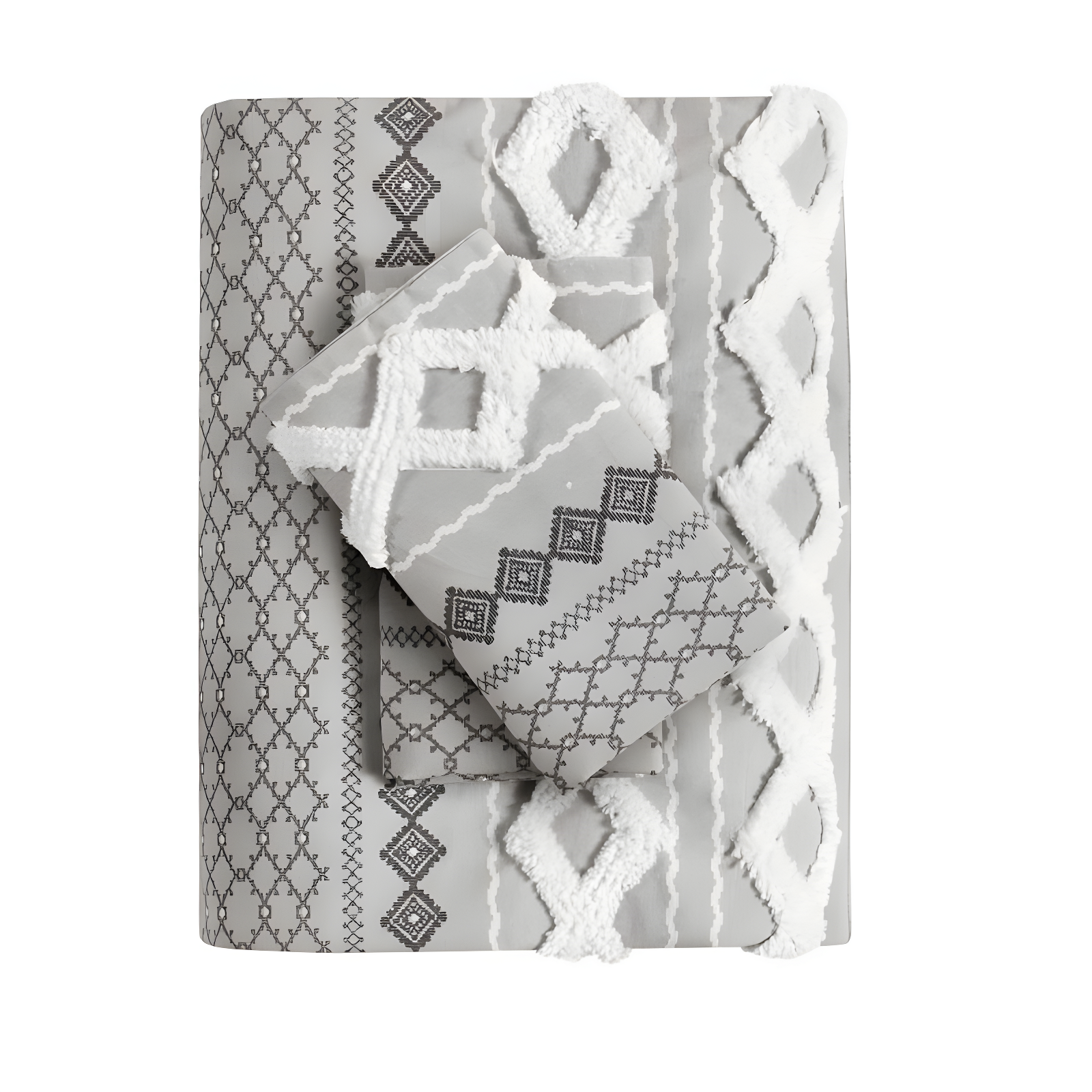 INK+IVY Imani Cotton Printed Duvet Cover Set