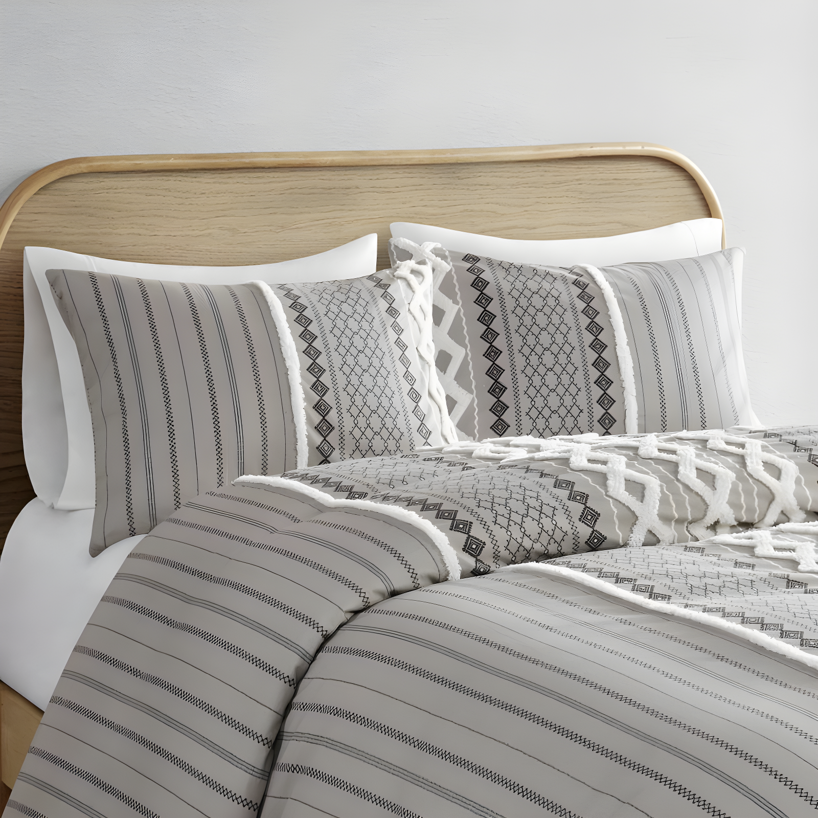 INK+IVY Imani Cotton Printed Duvet Cover Set