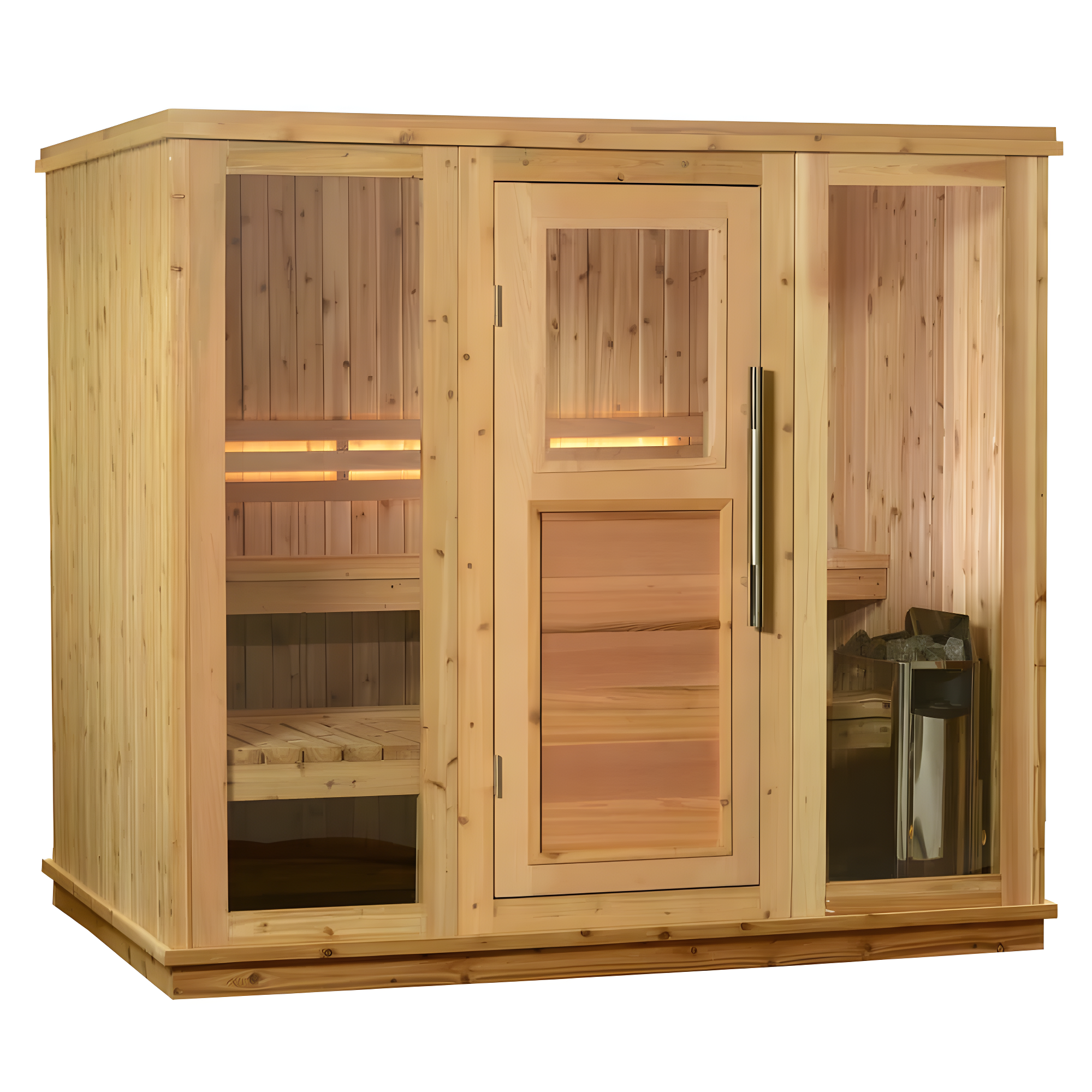 Almost Heaven Saunas Almost Heaven Saunas Bridgeport 6 - Person Traditional Steam Sauna in Cedar
