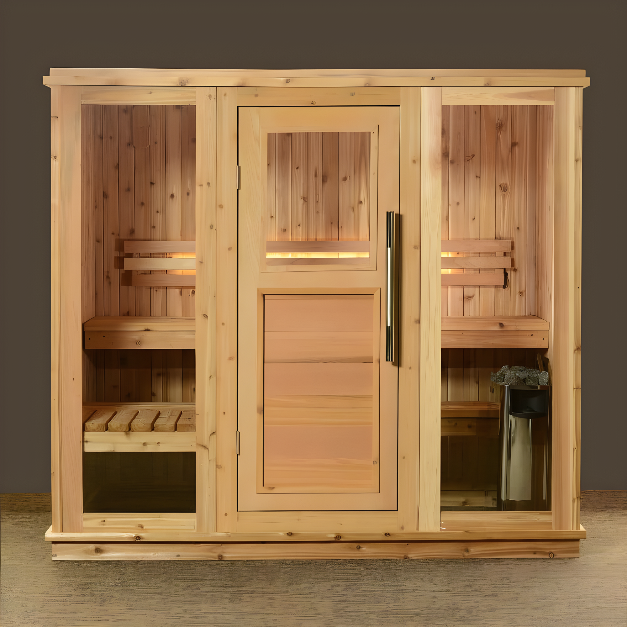 Almost Heaven Saunas Almost Heaven Saunas Bridgeport 6 - Person Traditional Steam Sauna in Cedar