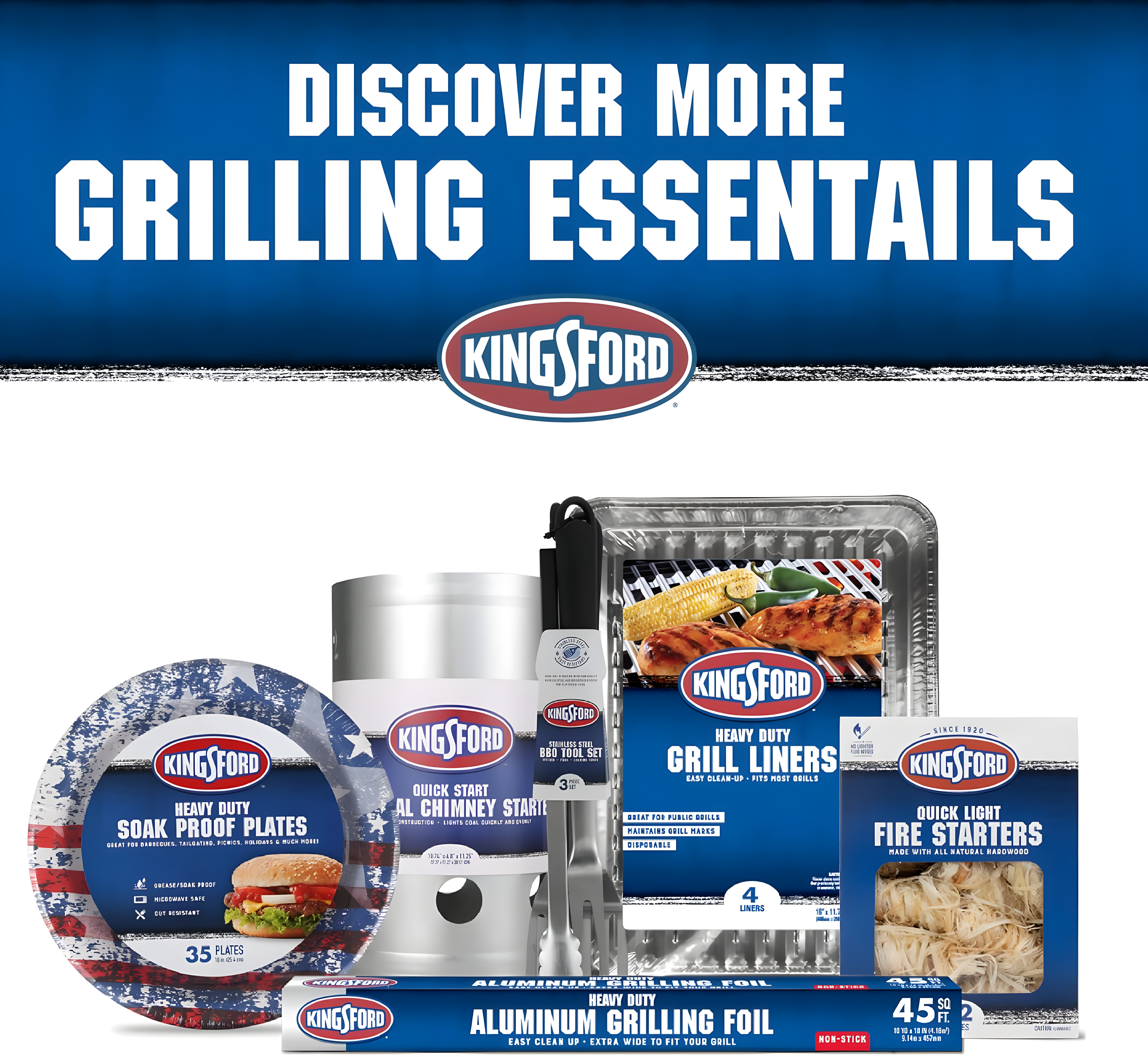 Kingsford Drip Pans 10 -Pack 4.92-in x 4.92-in W Disposable Aluminum Grill Drip pan