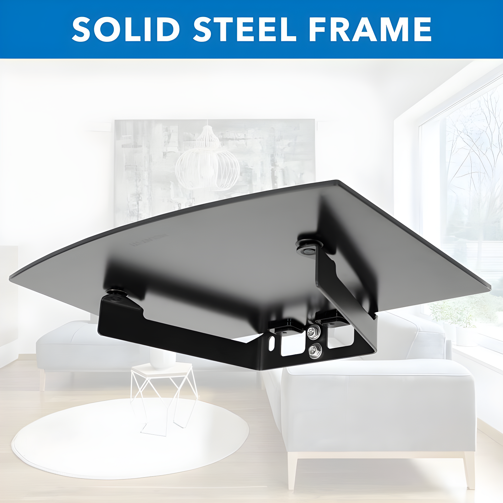 Mount-It! Tempered Glass Cable Box Wall Mount Shelves for AV, Electronic Components, Gaming Consoles
