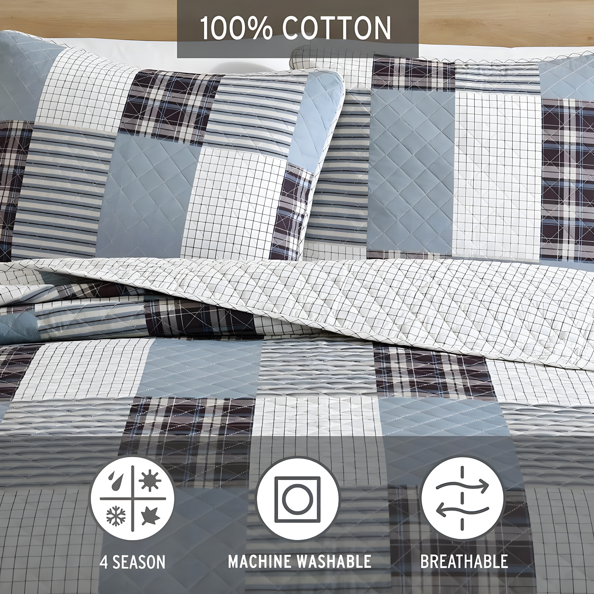 Eddie Bauer Eddie Bauer Camano Island Reversible Cotton Quilt Set