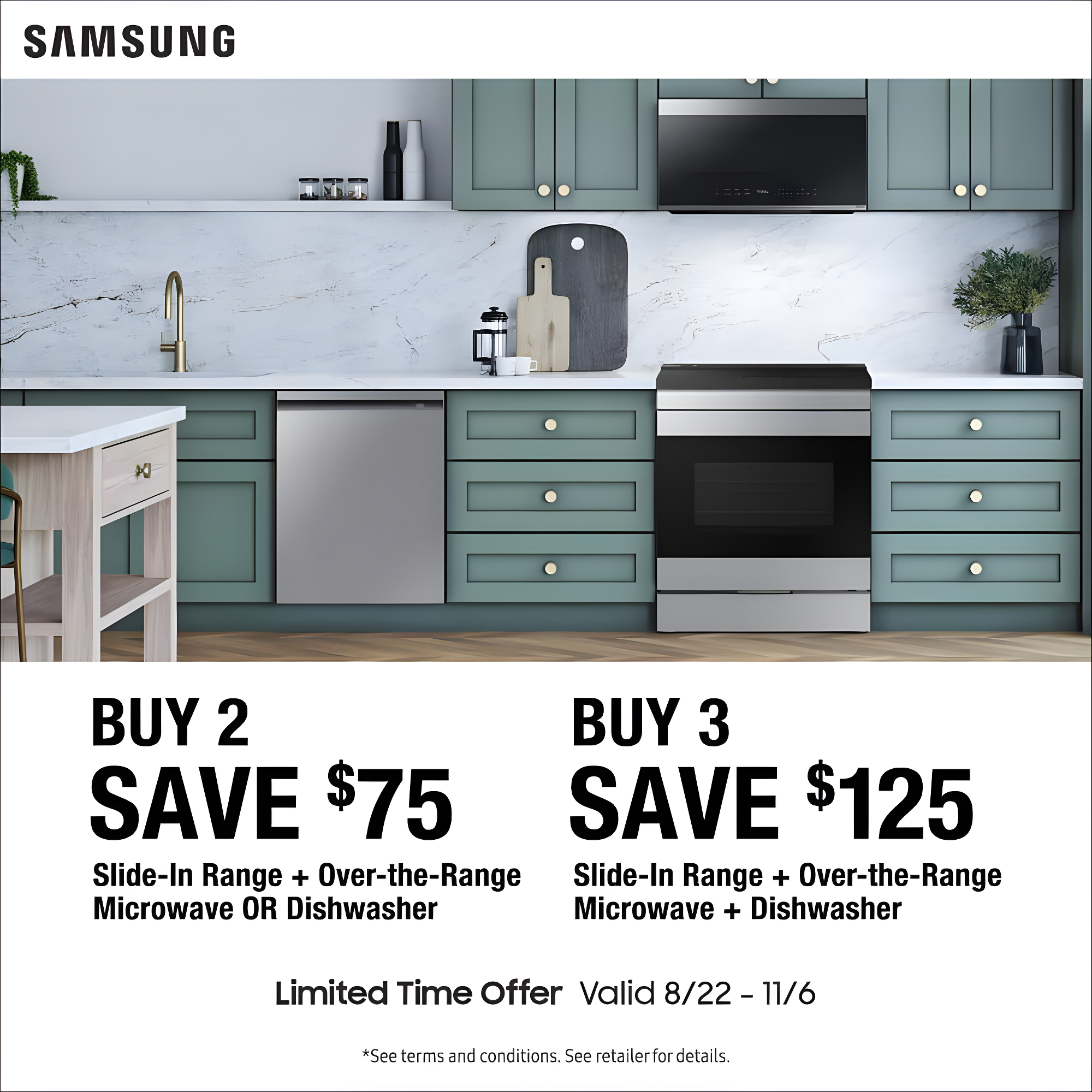 Samsung 6.0 Cubic Foot Gas Slide In Range Self Clean NSG6DG8100SR