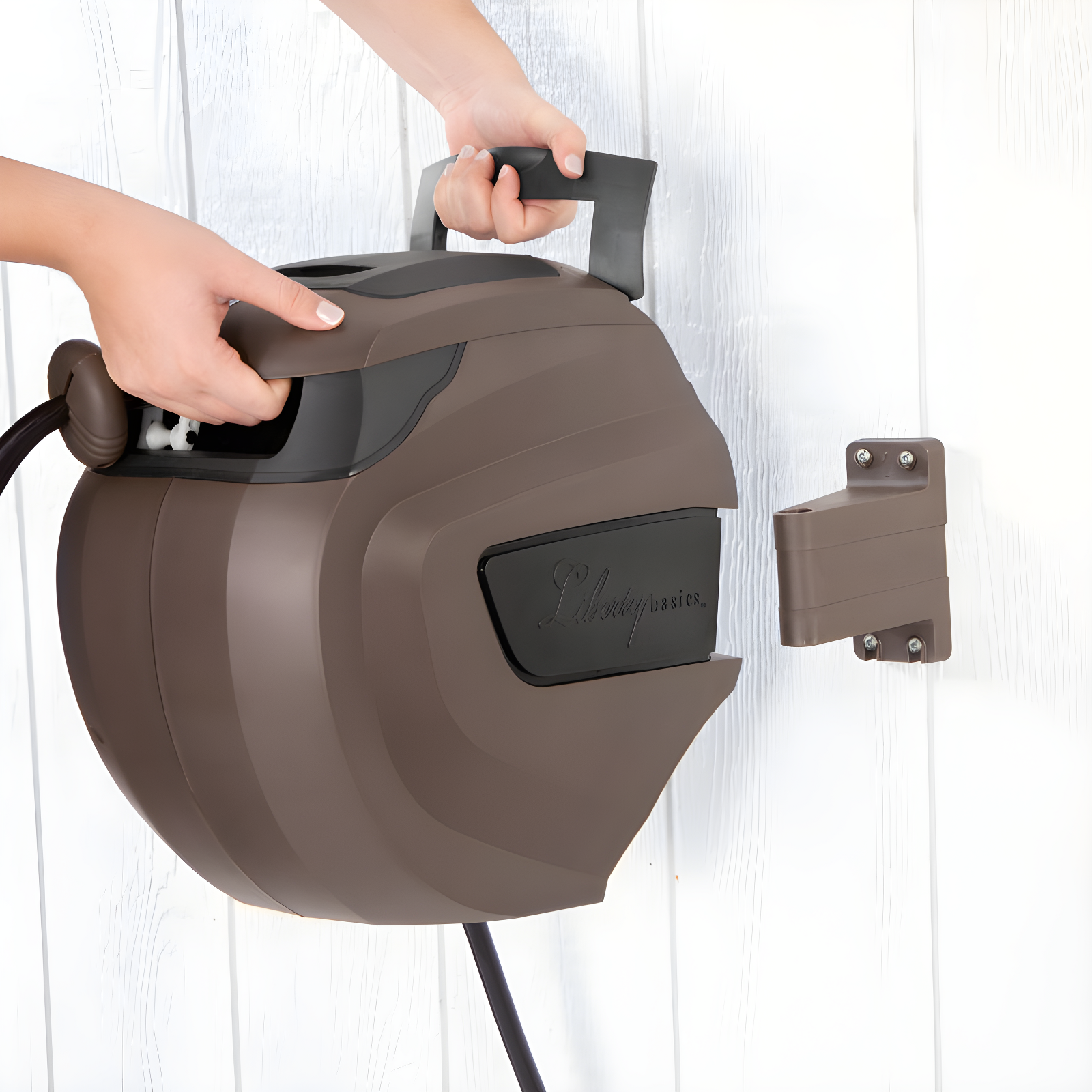 Liberty Garden Plastic Wall Mounted Hose Reel